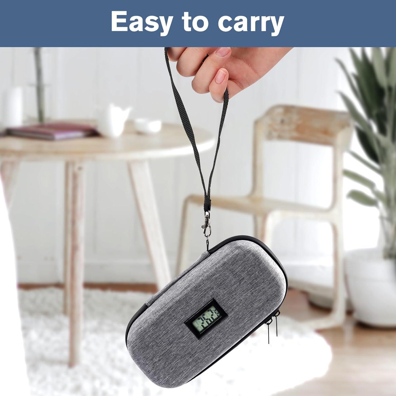 image:imageProCase Diabetic Supplies Hard Travel Case Diabetes Storage Bag for Glucose Meter Insulin Pen Blood Sugar Test Strips Syringe Needles and More Kits Diabetic Care Kits Organizer Holder NavyGrey