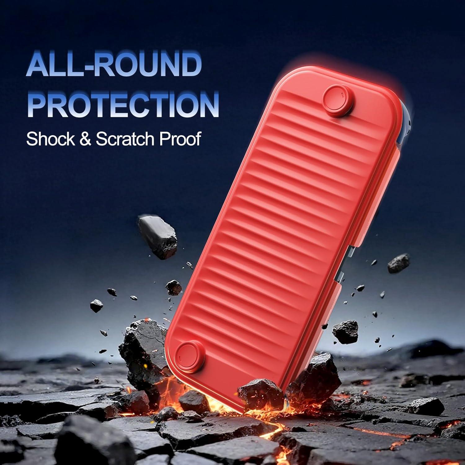 image:imageProCase Dockable Grip Case for Switch 2 Screen Protective PC Front Cover with Foldable Handheld Controller Design Slim Shockproof Hard Shell Fit for 2025 Switch 2 amp Kickstand BlackRedBlue