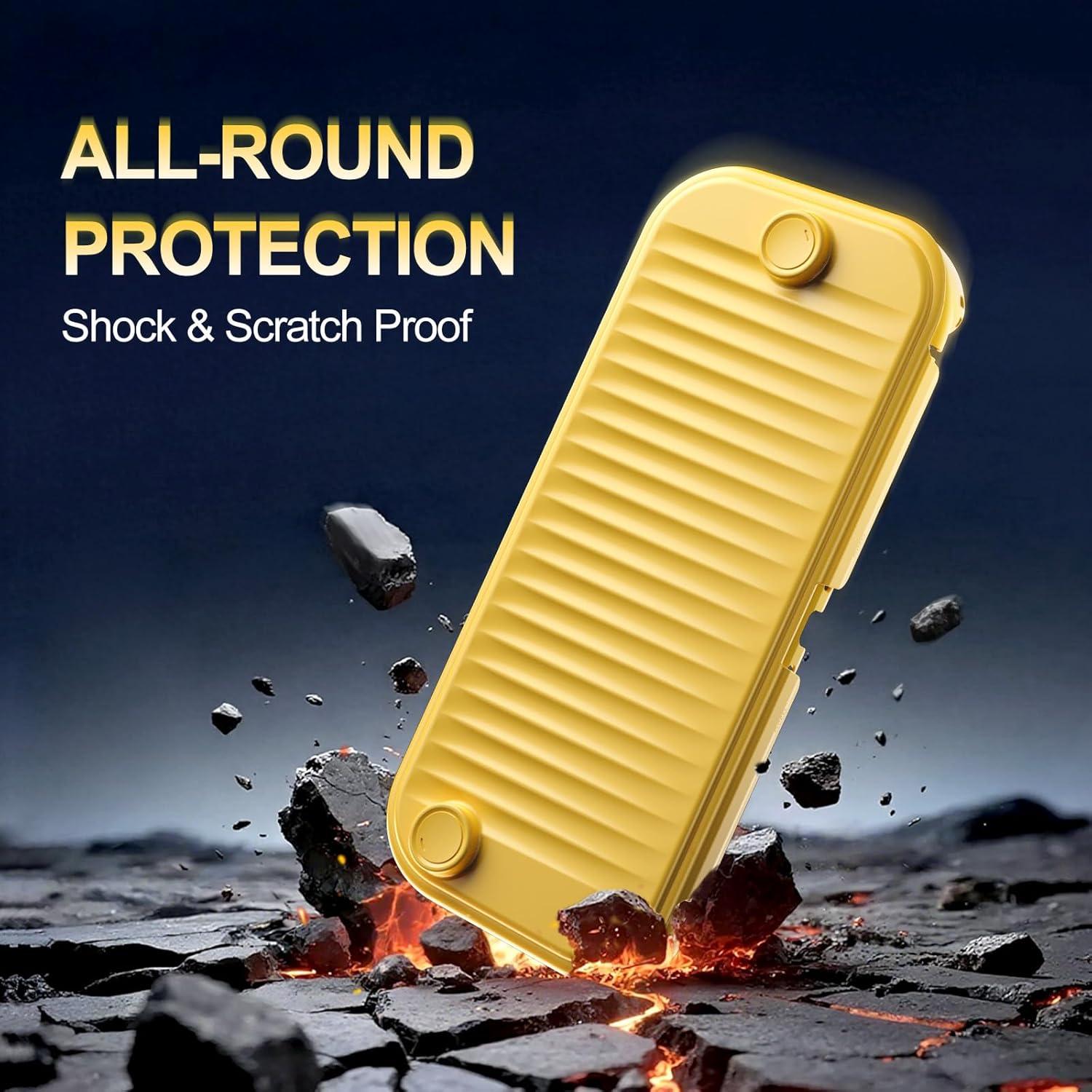 image:imageProCase Dockable Grip Case for Switch 2 Screen Protective PC Front Cover with Foldable Handheld Controller Design Slim Shockproof Hard Shell Fit for 2025 Switch 2 amp Kickstand BlackYellow