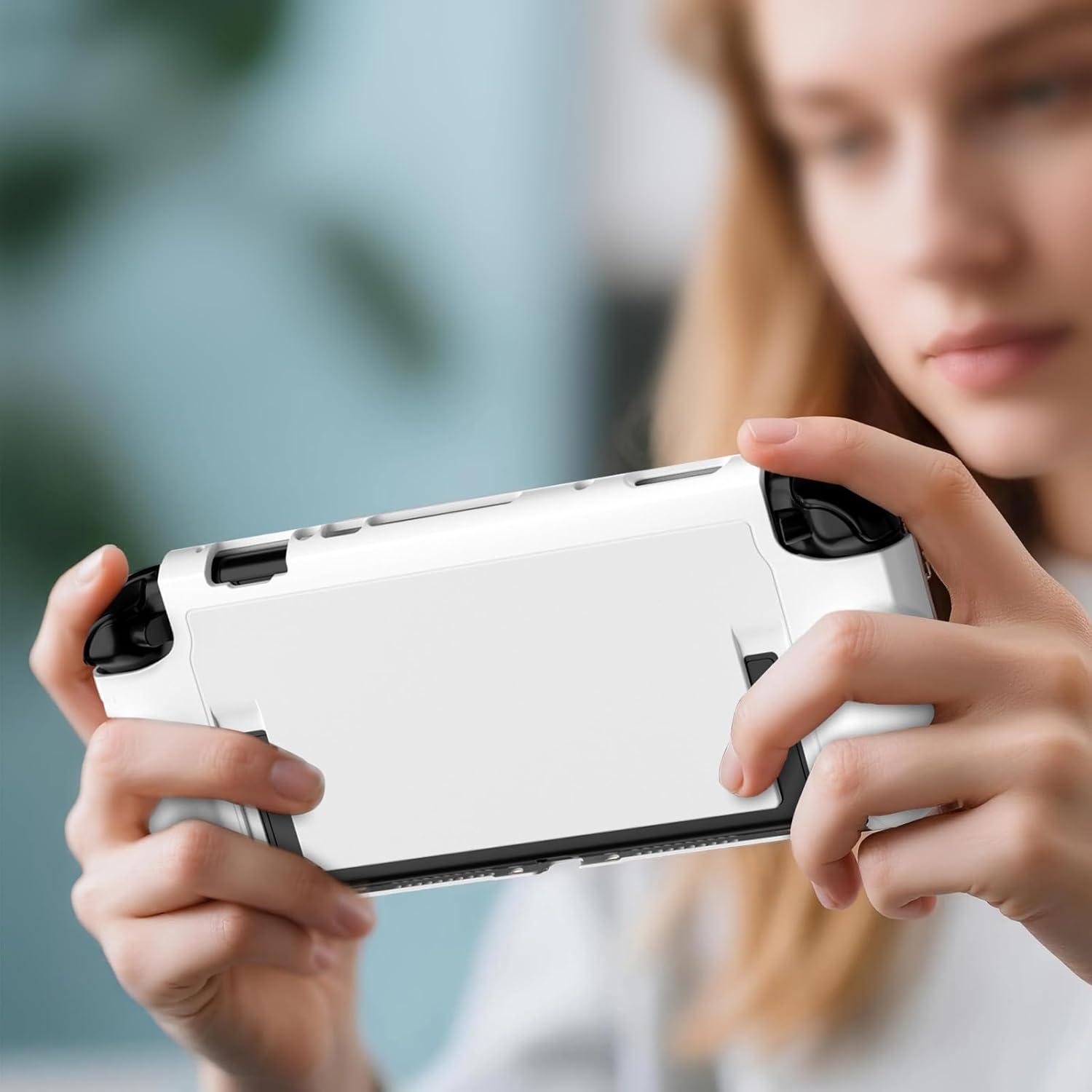 image:imageProCase Dockable Grip Case for Switch 2 Screen Protective PC Front Cover with Foldable Handheld Controller Design Slim Shockproof Hard Shell Fit for 2025 Switch 2 amp Kickstand BlackWhite