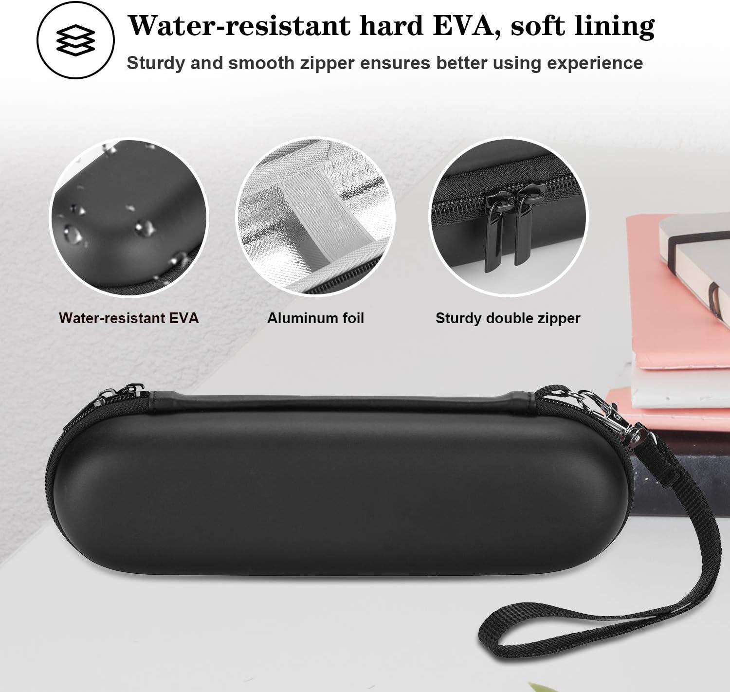 image:imageProCase Electric Toothbrush Hard Travel Case Compatible with OralB Pro 1000 8000 Sonicare 1100 5100 6100 Carrying Bag Carrier for Battery Power Rechargeable Toothbrush Case Only BlackBlack
