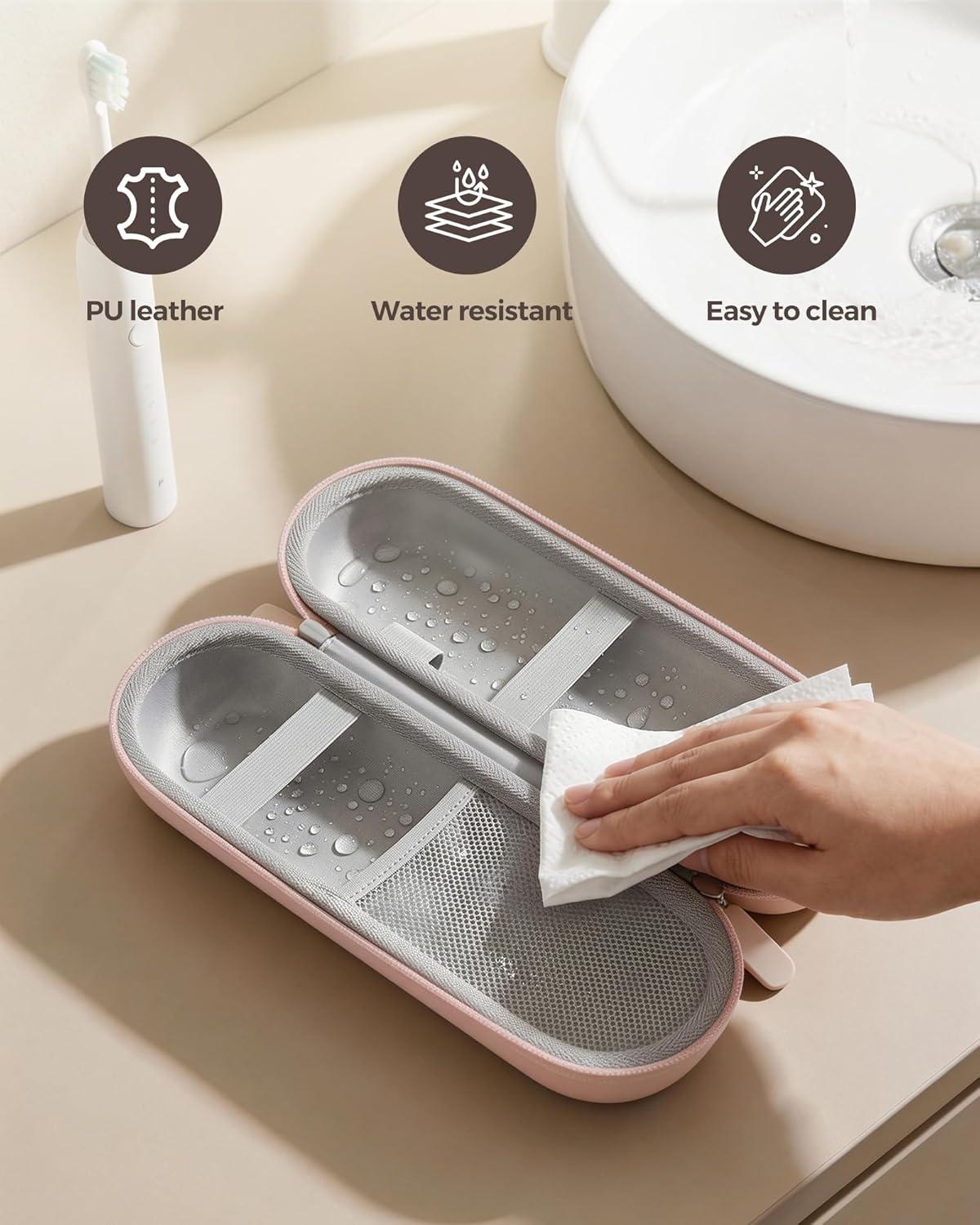 image:imageProCase Electric Toothbrush Travel Case for OralB 1000150050006000700075009600 amp iO 78910 Philips Sonicare 11004100510053006100 WaterResistant Hard Case LPlumPink
