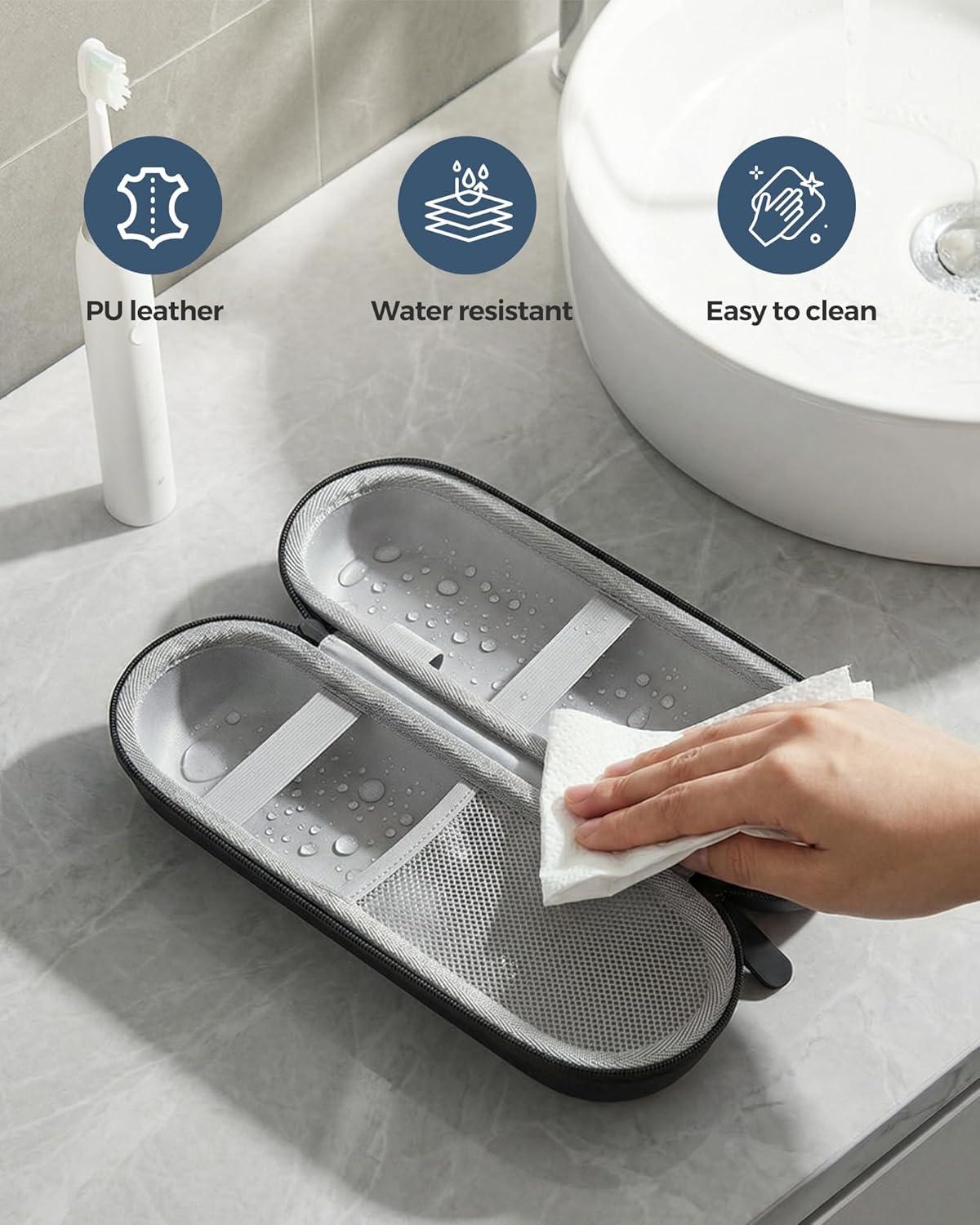 image:imageProCase Electric Toothbrush Travel Case for OralB 1000150050006000700075009600 amp iO 78910 Philips Sonicare 11004100510053006100 WaterResistant Hard Case LPlumBlack