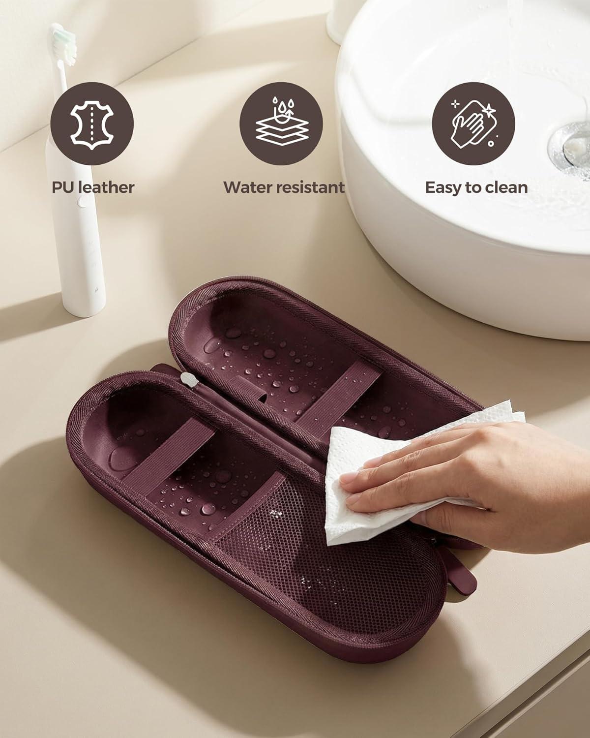 image:imageProCase Electric Toothbrush Travel Case for OralB 1000150050006000700075009600 amp iO 78910 Philips Sonicare 11004100510053006100 WaterResistant Hard Case LPlumPlum