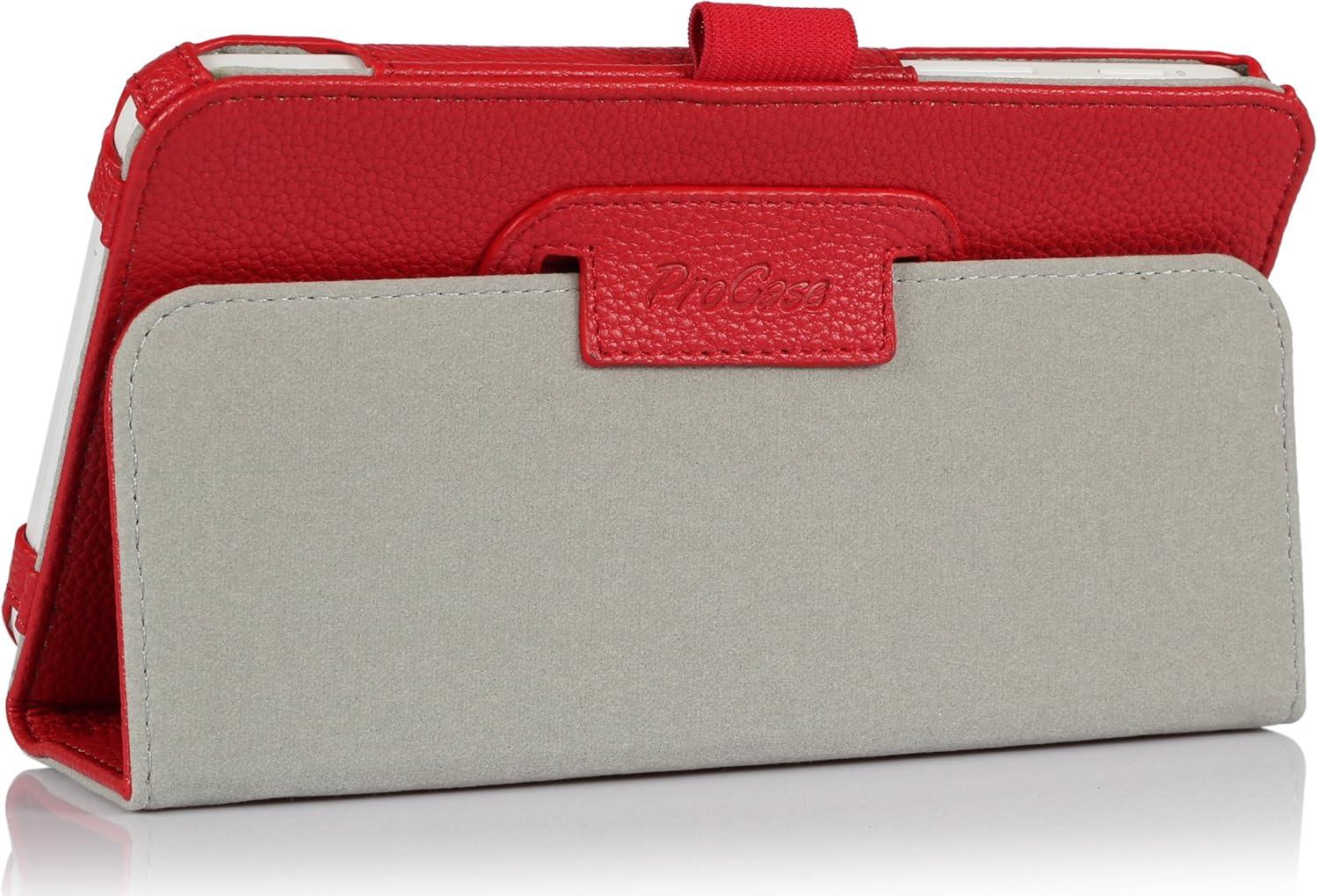 image:imageProCase Folio Case with Stand for Samsung Galaxy Tab 3 Lite 7 Tablet Lite 70 inch SMT110 Bonus Stylus Pen Included Red