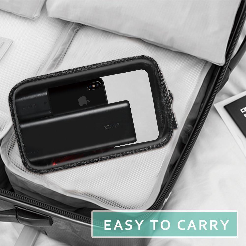 image:imageProCase Gadgets Bag Pouch Electronics Accessories Organizer Travel Gear Storage Case Bag for Hard Drive Mouse USB Cables Power Bank Charger Power Adapter Cord Plug