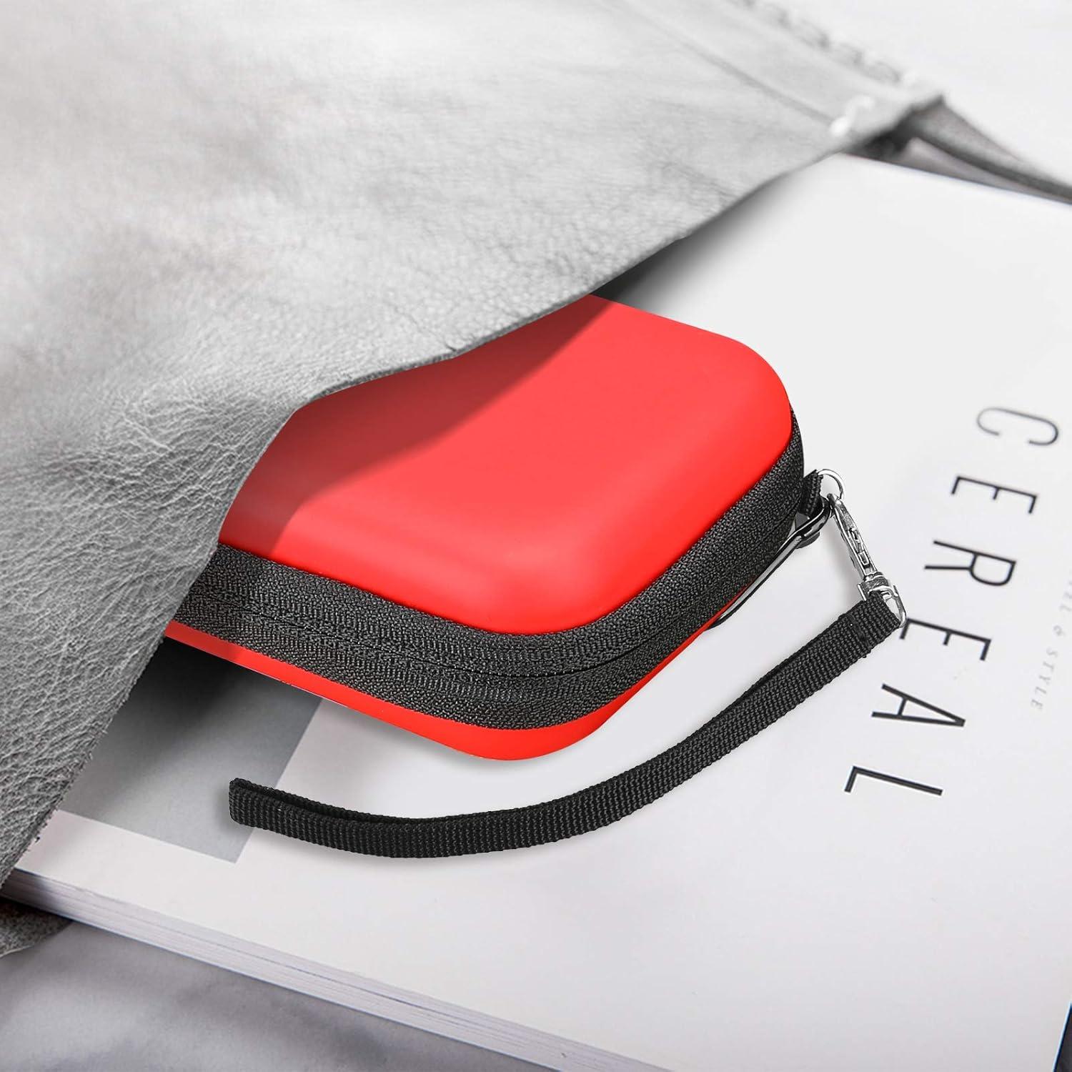 image:imageProCase Hard Carrying Case Compatible for Samsung T7 T7 Touch Portable SSD with Silicone Cover Shockproof Storage Travel Organizer for T7 Touch Portable 500GB 1TB 2TB USB Solid State Drives RedRed