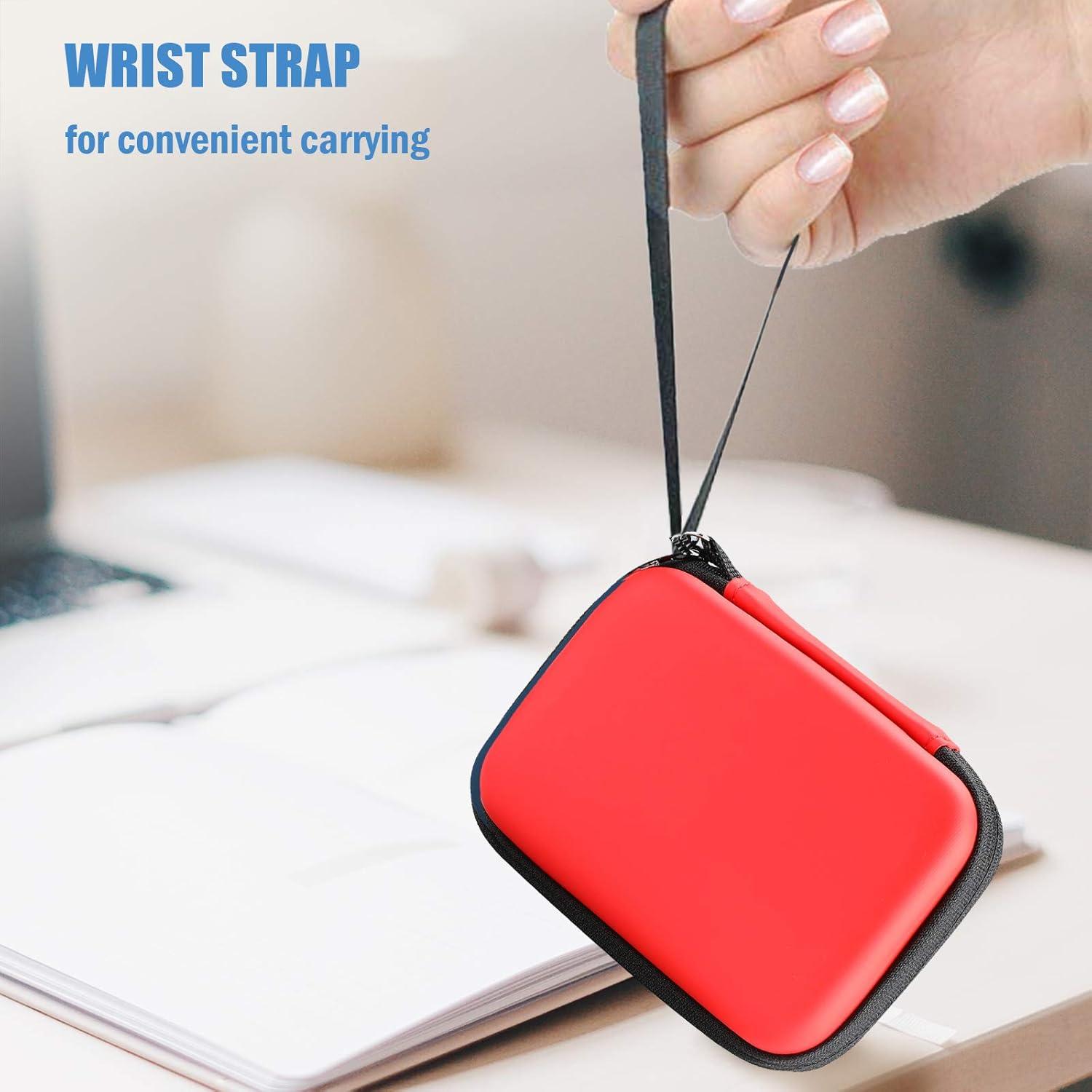 image:imageProCase Hard Carrying Case Compatible for Samsung T7 T7 Touch Portable SSD with Silicone Cover Shockproof Storage Travel Organizer for T7 Touch Portable 500GB 1TB 2TB USB Solid State Drives RedRed