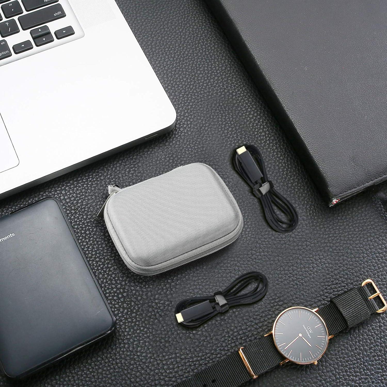 image:imageProCase Hard Carrying Case Compatible for Samsung T7 T7 Touch Portable SSD with 2 Cable Ties Shockproof Travel Organizer for 500GB 1TB 2TB USB 32 External Solid State Drives RedSilver