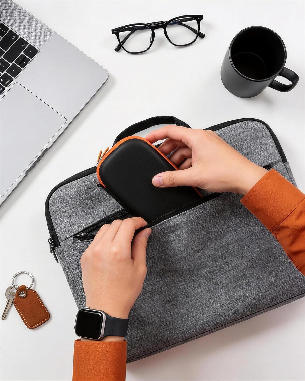 image:imageProCase Hard Carrying Case for 2025 SanDisk Extreme Pro Portable SSD with USB4 4TB 2TB USBC External Solid State Drive EVA Travel Storage Bag Protective Cover with 3 Card Slots BlackBlack