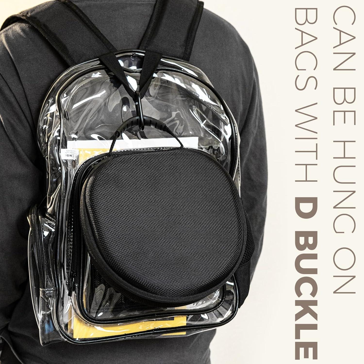 image:imageProCase Hard Carrying Smart Case for AirPods Max Headphone Travel Case with Sleep Mode Cover amp Mesh Pocket AirPods Max Protective Portable Shell Storage Bag BlackBlack