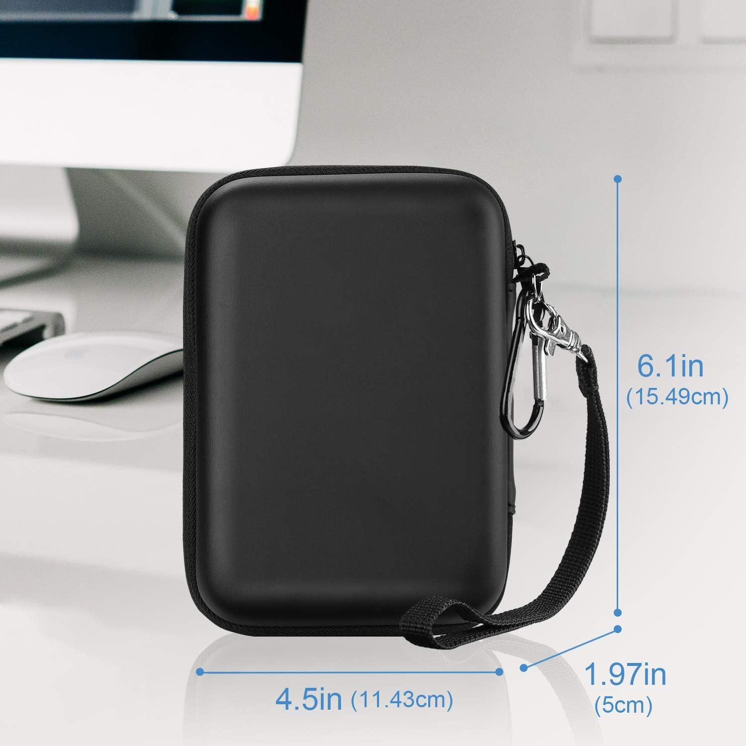 image:imageProCase Hard Drive Case 25 Inch for Elements WD My Passport Canvio Basics Seagate Backup Plus Slim Expansion 1TB 2TB 3TB 4TB Portable Carrying Case Holds 2 External Hard Drives NavyBlack