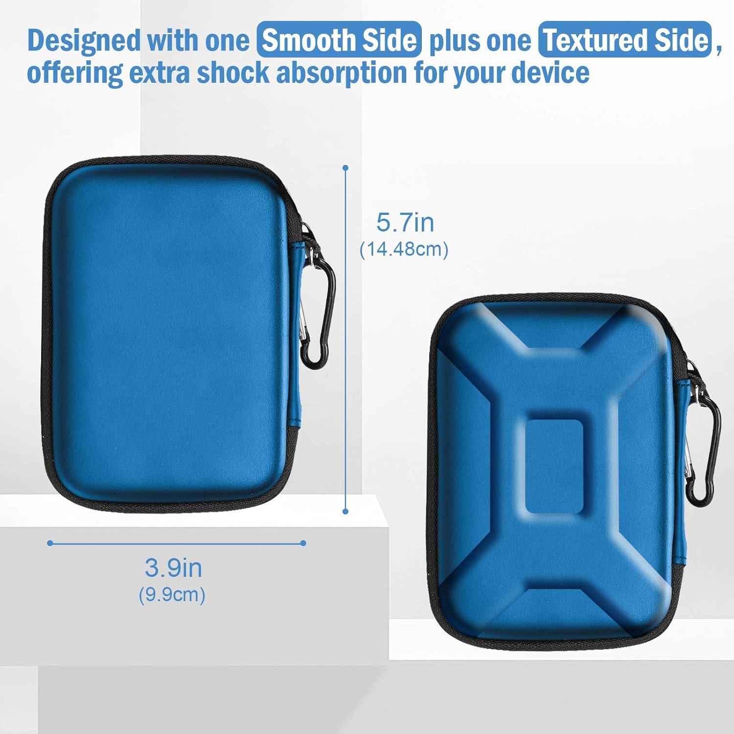 image:imageProCase Hard Drive Case for Canvio Basics Western Digital WD Elements My Passport Seagate Portable Backup Plus Slim 1TB 2TB 3TB 4TB USB 30 25 Samsung T9 Portable External Hard Drive Case RedNavy