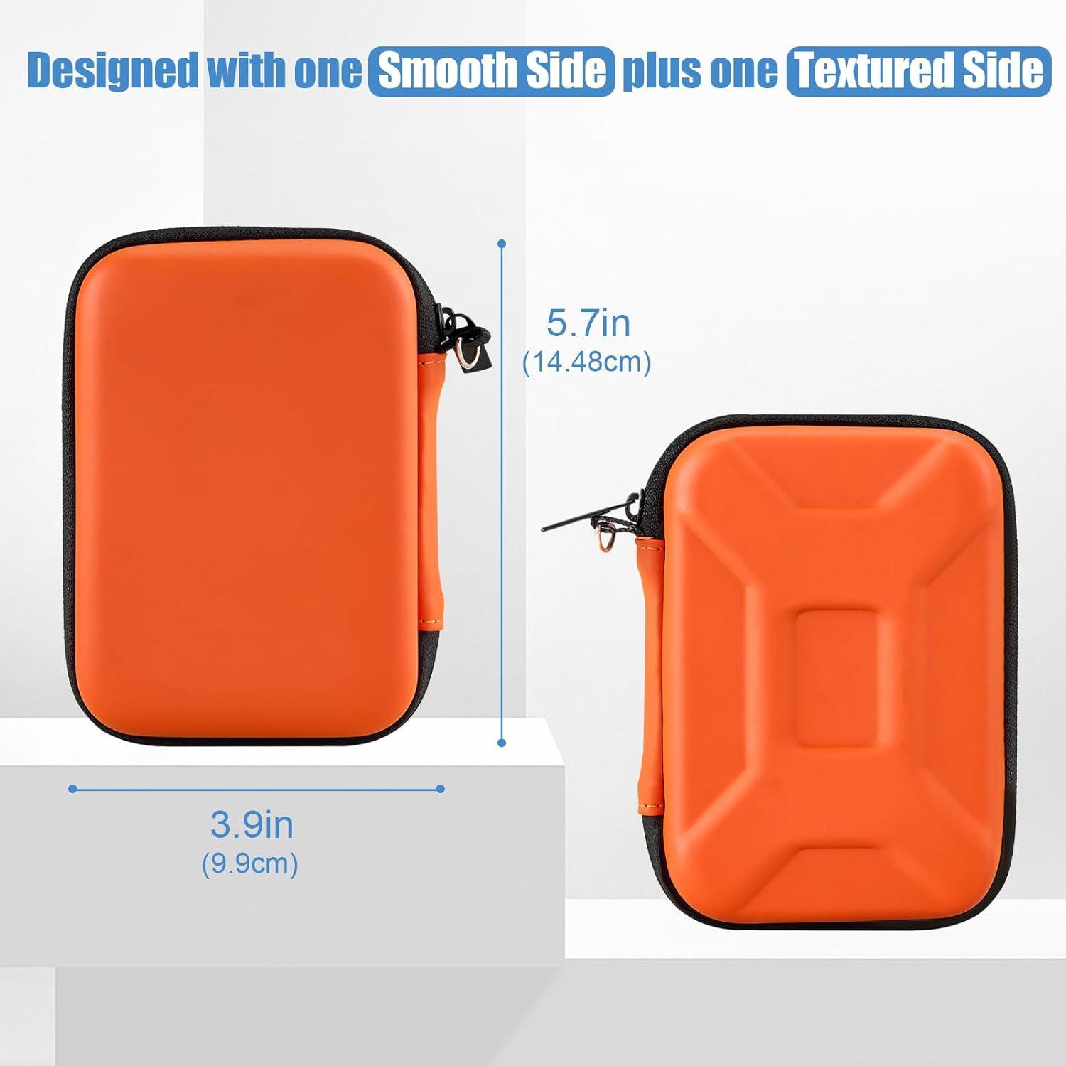 image:imageProCase Hard Drive Case for Canvio Basics Western Digital WD Elements My Passport Seagate Portable Backup Plus Slim 1TB 2TB 3TB 4TB USB 30 25 Samsung T9 Portable External Hard Drive Case RedOrange