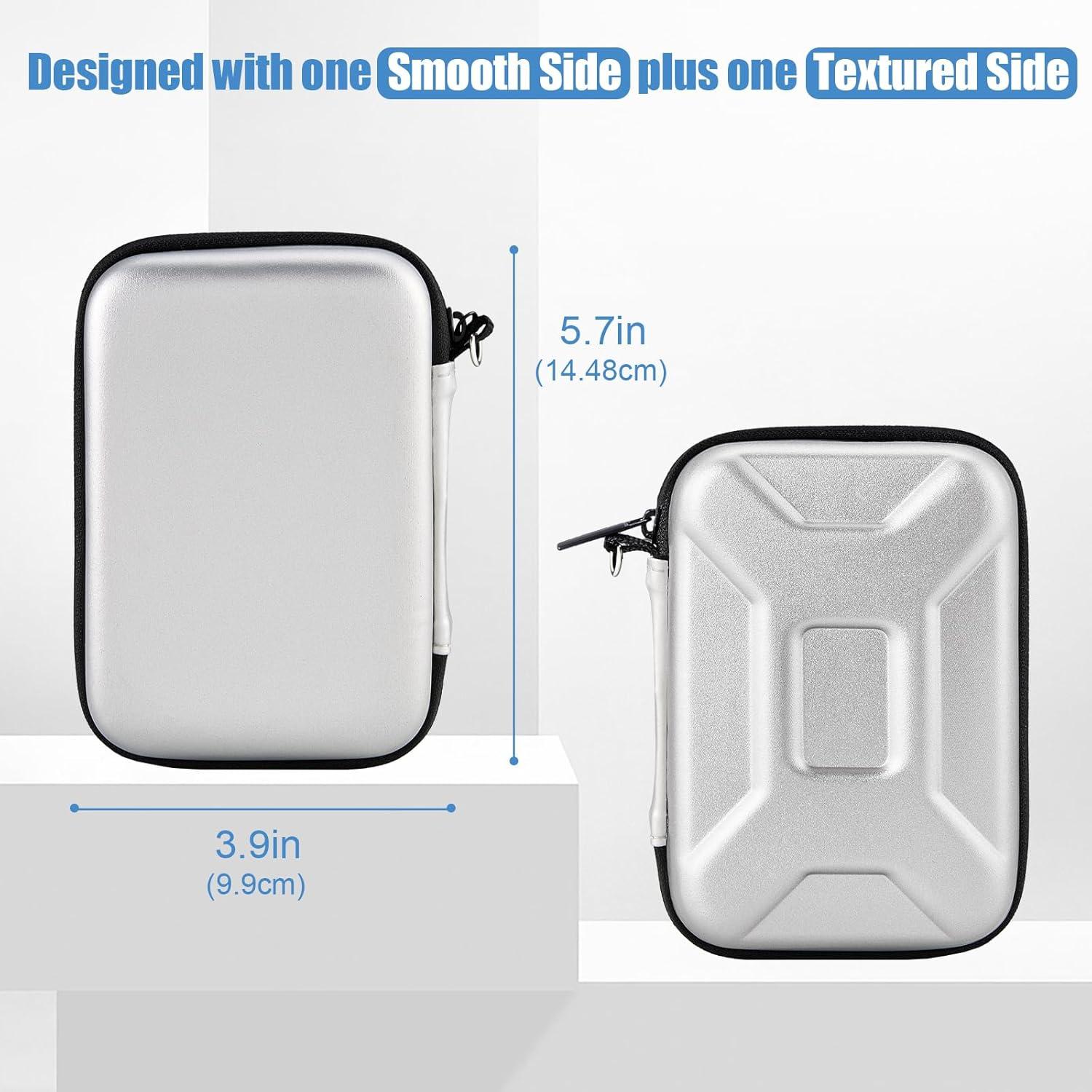 image:imageProCase Hard Drive Case for Canvio Basics Western Digital WD Elements My Passport Seagate Portable Backup Plus Slim 1TB 2TB 3TB 4TB USB 30 25 Samsung T9 Portable External Hard Drive Case RedSilver