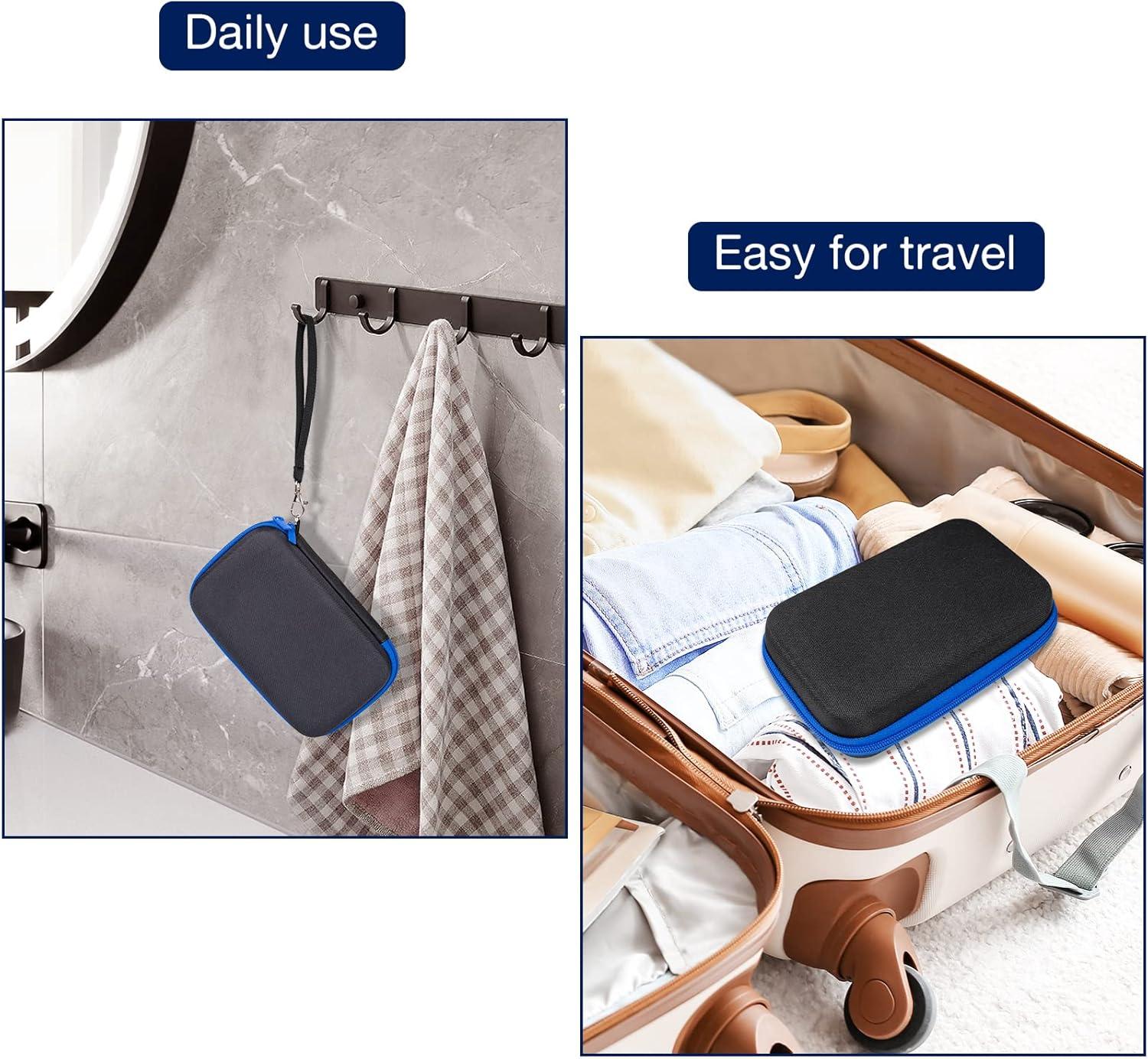 image:imageProCase Hard Travel Case for Man Gillette Styler Beard Trimmer Fathers Day Carrying Storage Bag for Blade Refills Charging Cord Hair Clippers Electric Body Shaver Razor Accessories Black