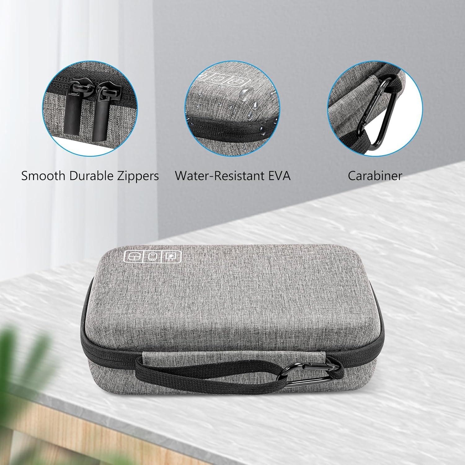 image:imageProCase Hard Travel Electronic Organizer Case for MacBook Power Adapter Chargers Cables Power Bank Apple Magic Mouse Apple Pencil USB Flash Disk SD Card Small Portable Accessories BagDarkgrey
