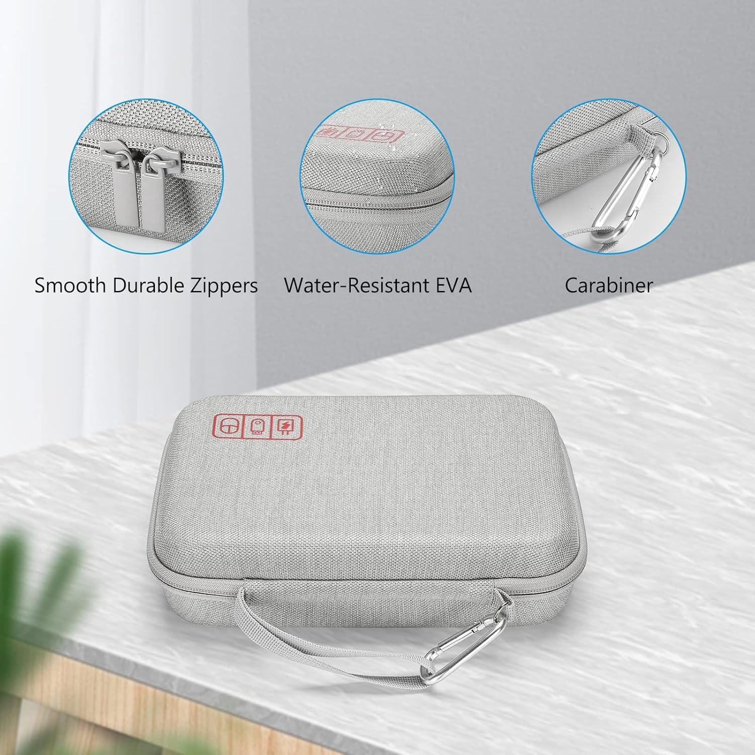 image:imageProCase Hard Travel Electronic Organizer Case for MacBook Power Adapter Chargers Cables Power Bank Apple Magic Mouse Apple Pencil USB Flash Disk SD Card Small Portable Accessories BagGrey