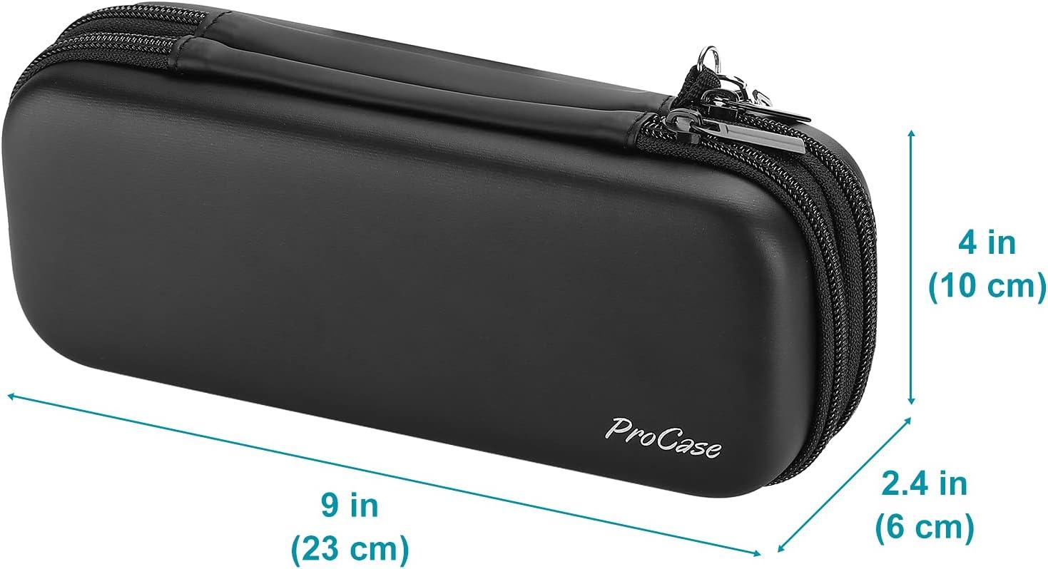 image:imageProCase Pen Pencil Case 2Layer EVA Zipper Pencil Box Pouch Large Capacity Stationery Storage Organizer for School Office Supplies BlackBlack