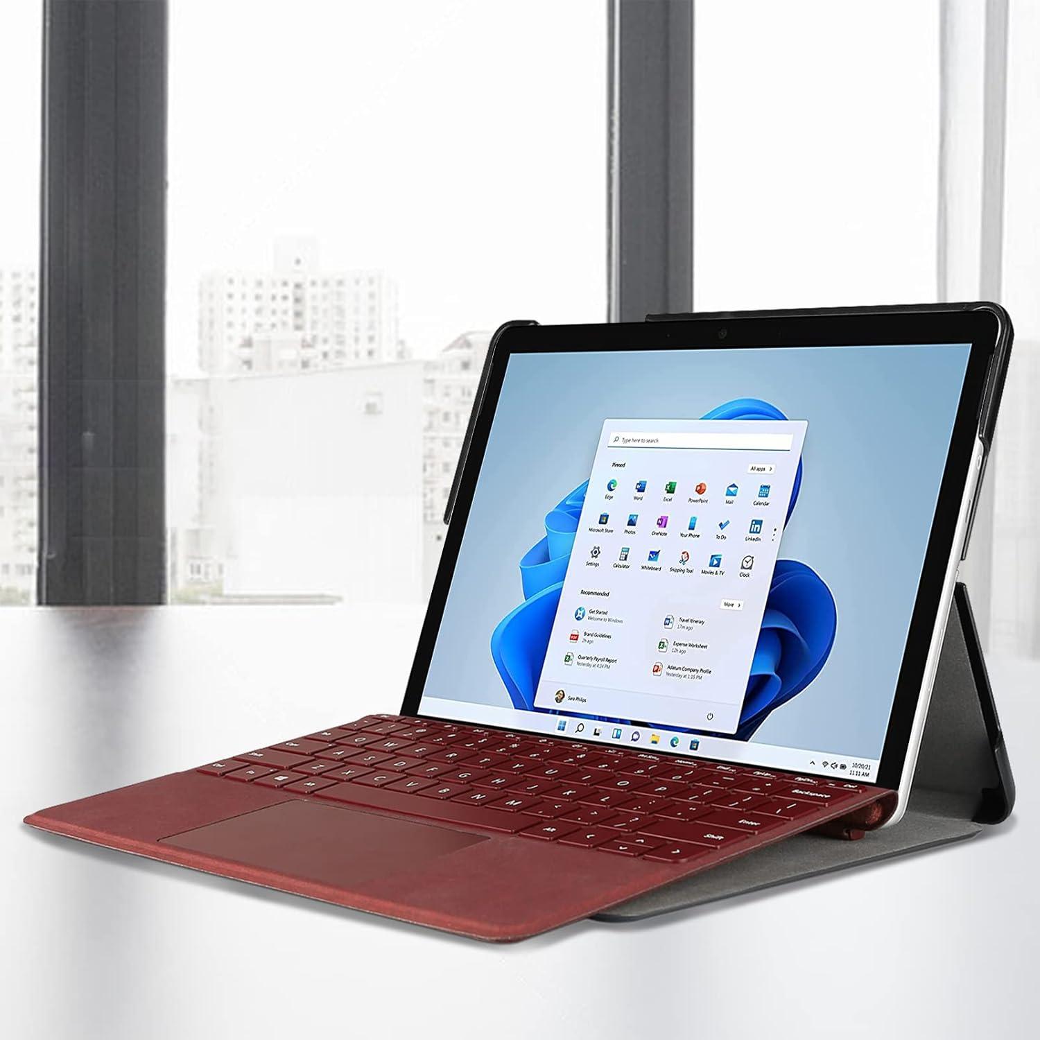 image:imageProCase Protective Case for 105 Inch Surface Go 3 2021 Surface Go 2 202010 Inch Surface Go 2018 Slim Light Smart Cover Stand Hard Shell Compatible with Surface Type Cover NavyBlack