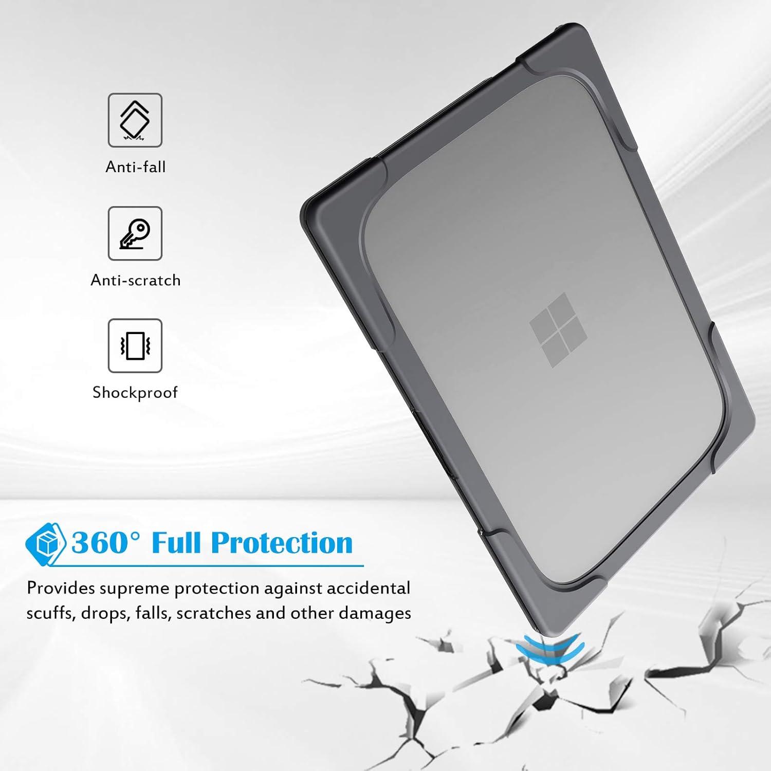 image:imageProCase Protective Case for 15 Inch Surface Laptop 543 Heavy Duty Slim Hard Shell Cover with Foldable Kickstands for 15 Laptop 2022 2021 2019 Old Version Grey