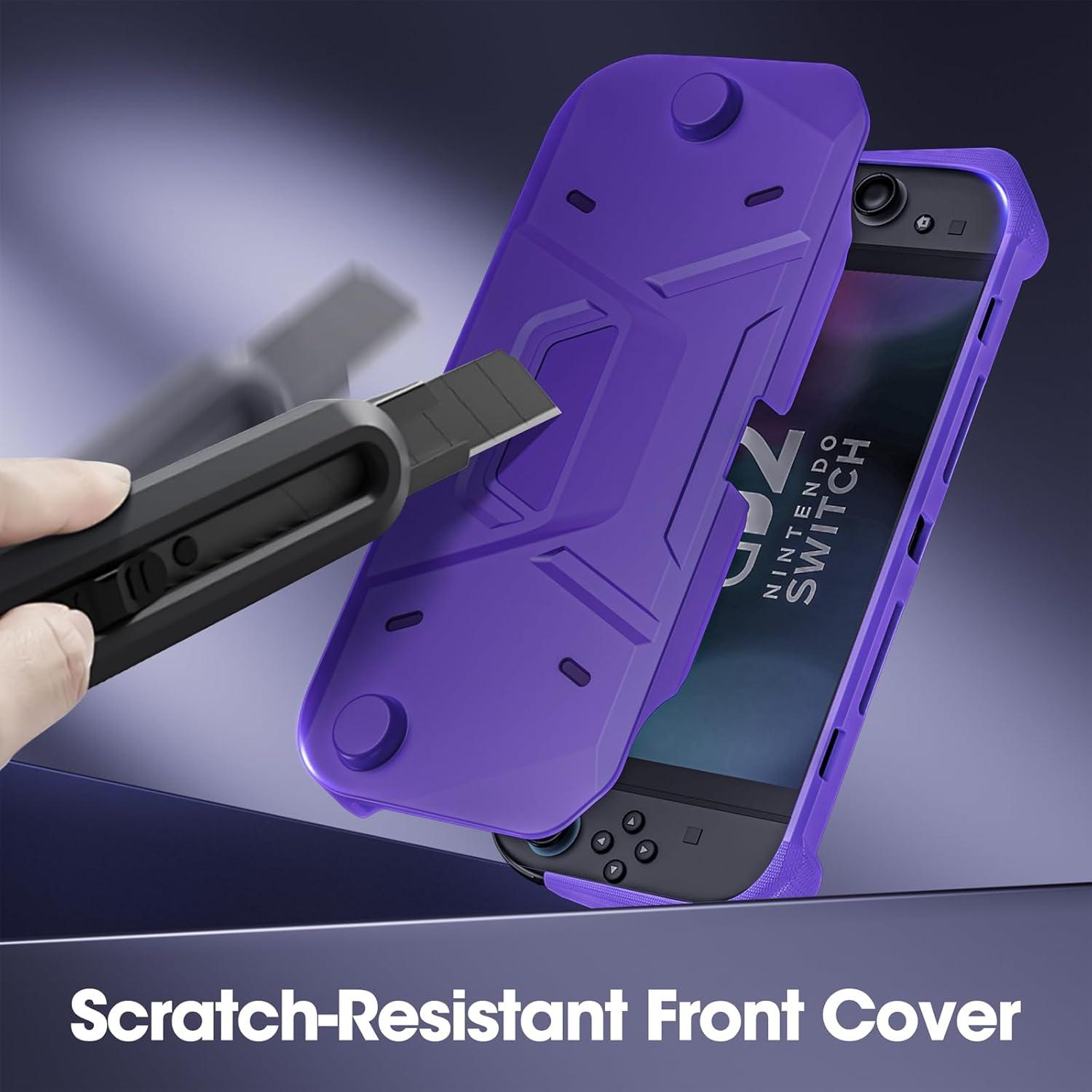 image:imageProCase Protective Case for Nintendo Switch 2 2025 Model Hard PC Front Cover Soft Back Shell with Ergonomic Grip for New 79 Inch Nintendo Switch 2 2025 Release PurplePurple