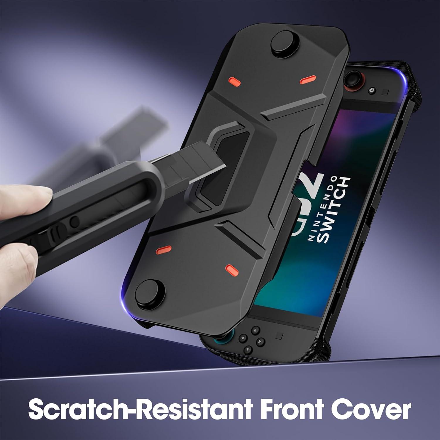 image:imageProCase Protective Case for Nintendo Switch 2 2025 Model Hard PC Front Cover Soft Back Shell with Ergonomic Grip for New 79 Inch Nintendo Switch 2 2025 Release PurpleBlack