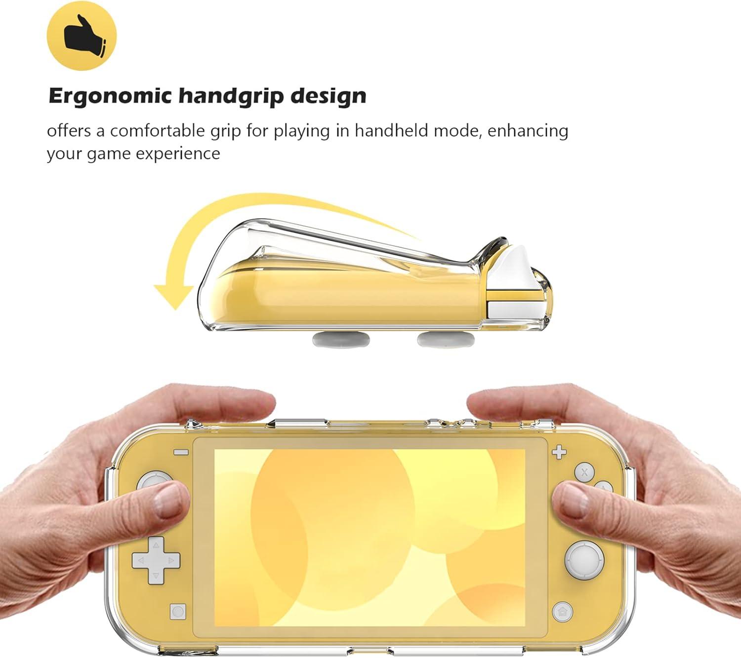 image:imageProCase Protective Cover for Nintendo Switch 2 2025 Case with Ergonomic Grip Shell for Switch 2 Soft TPU Protector Accessories AntiScratch Easy to Install Transparent PinkClear