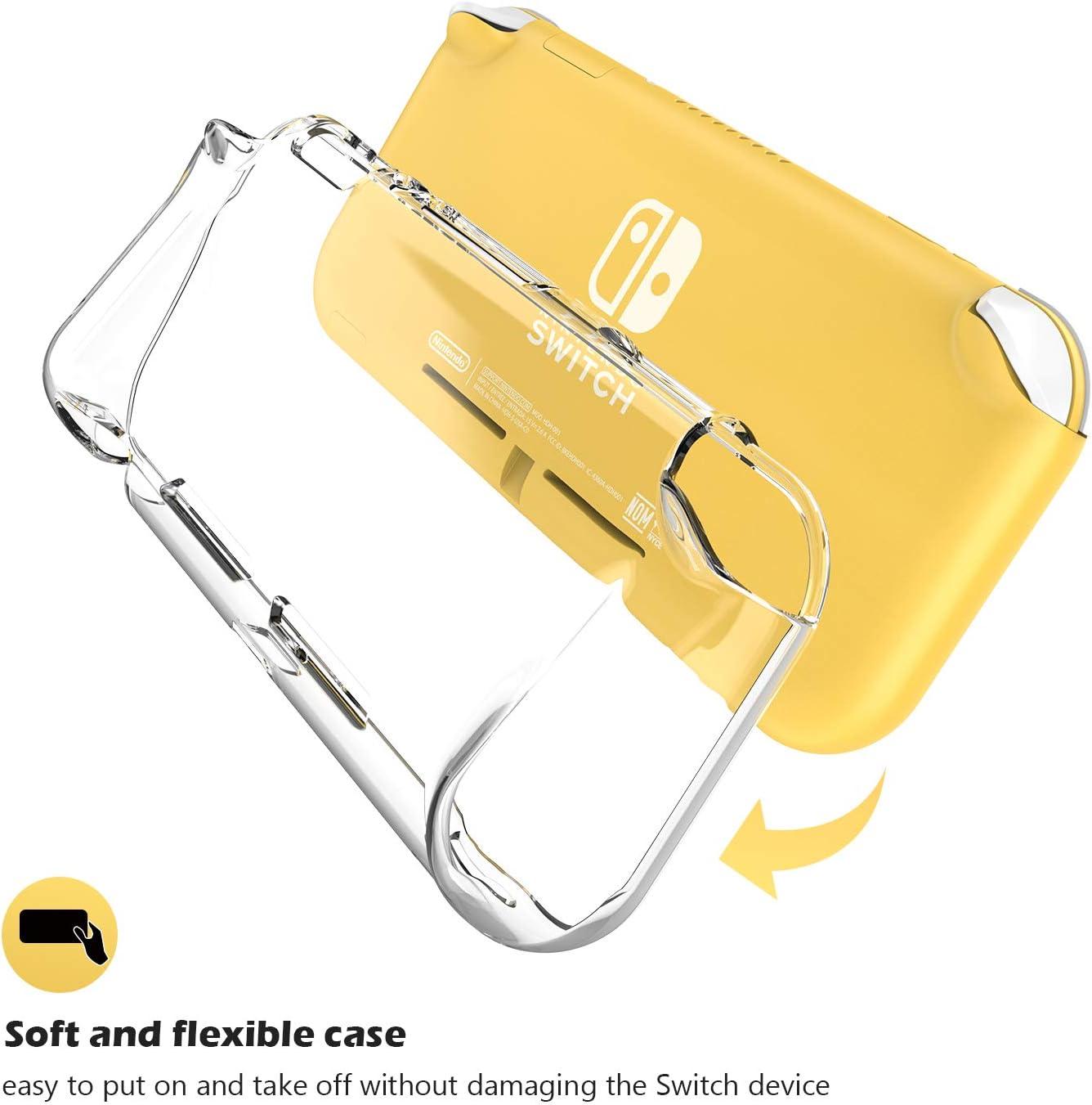 image:imageProCase Protective Cover for Nintendo Switch 2 2025 Case with Ergonomic Grip Shell for Switch 2 Soft TPU Protector Accessories AntiScratch Easy to Install Transparent PinkClear