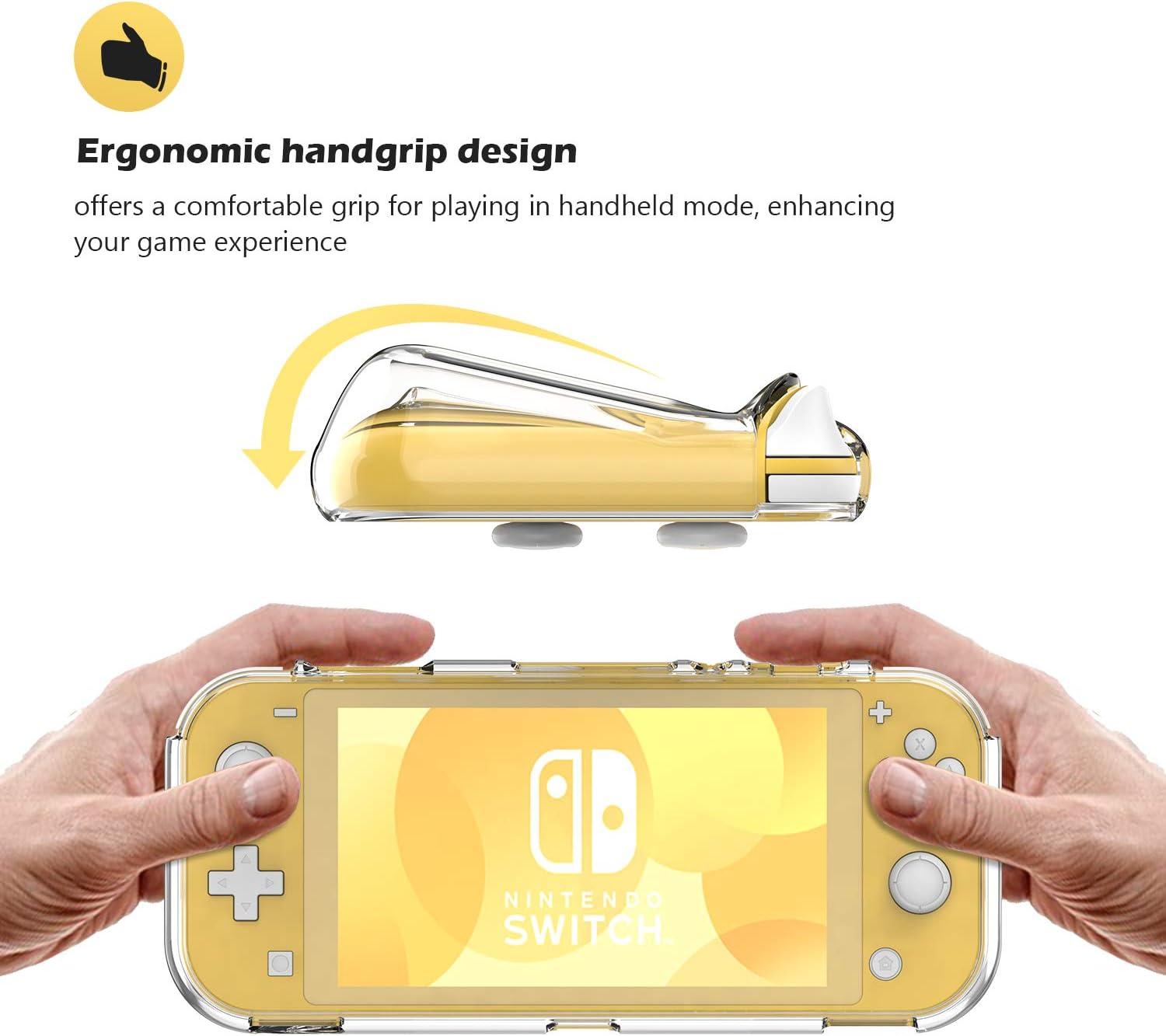 image:imageProCase Protective Cover for Nintendo Switch 2 2025 Case with Ergonomic Grip Shell for Switch 2 Soft TPU Protector Accessories AntiScratch Easy to Install Transparent PinkClear
