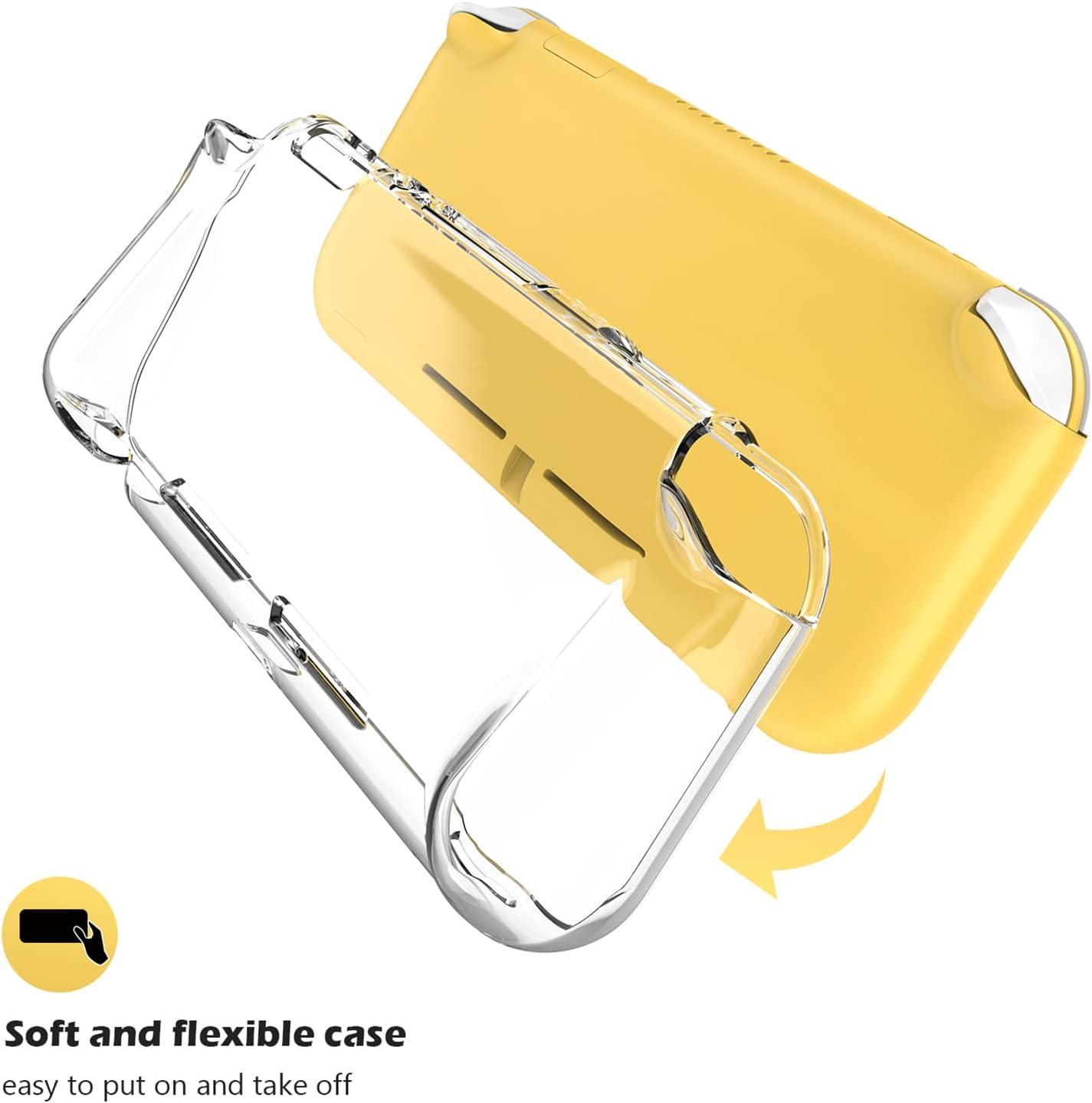 image:imageProCase Protective Cover for Nintendo Switch 2 2025 Case with Ergonomic Grip Shell for Switch 2 Soft TPU Protector Accessories AntiScratch Easy to Install Transparent PinkClear