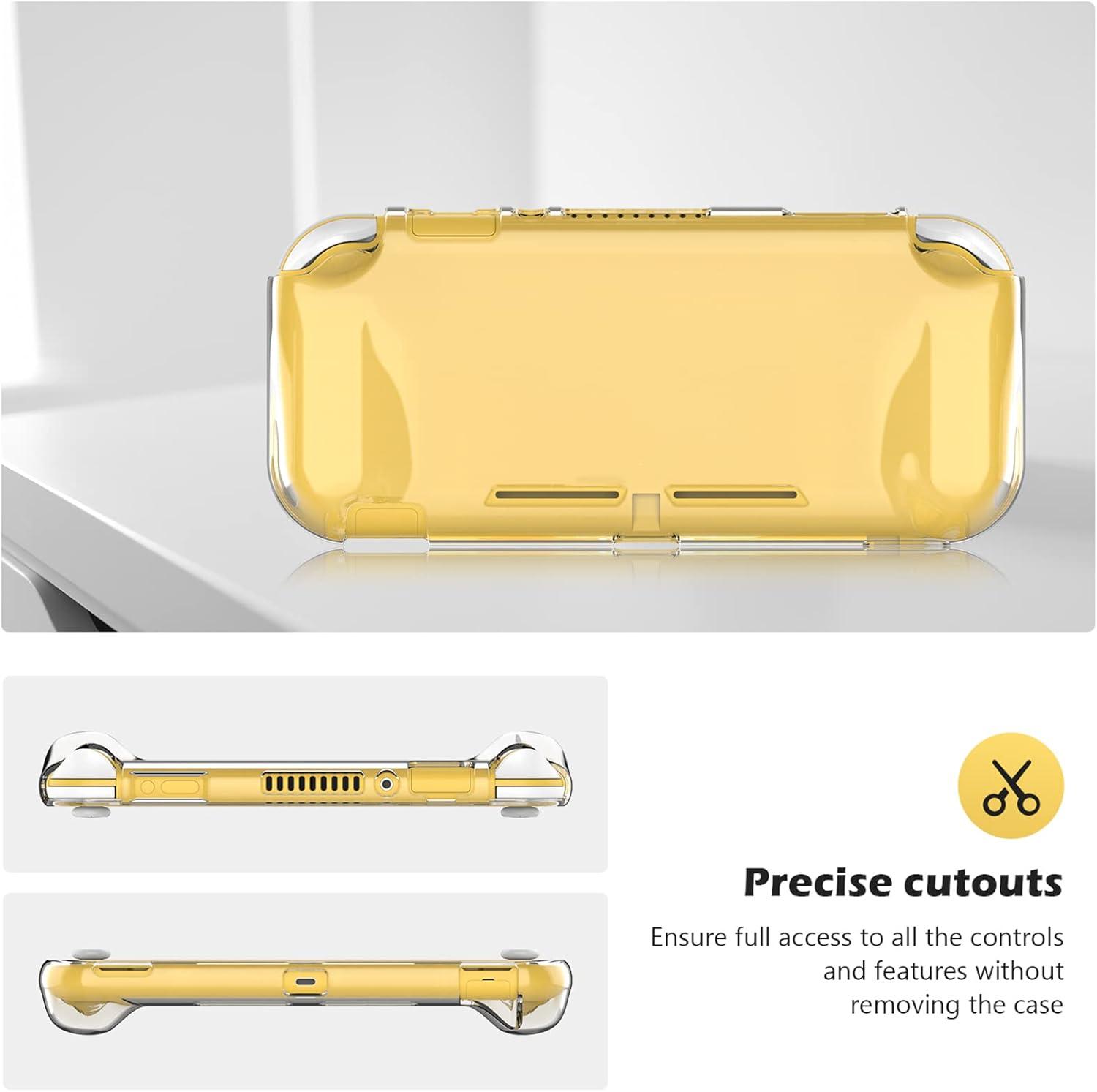 image:imageProCase Protective Cover for Nintendo Switch 2 2025 Case with Ergonomic Grip Shell for Switch 2 Soft TPU Protector Accessories AntiScratch Easy to Install Transparent PinkClear