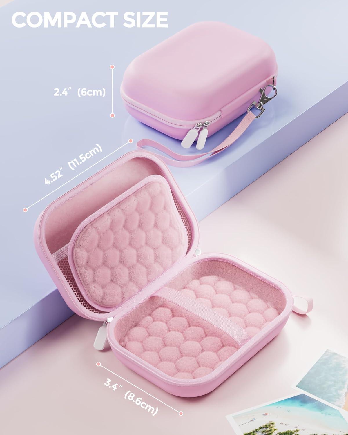 image:imageProCase Small Digital Camera Case for KODAK PIXPRO FZ55FZ53FZ45FZ43 Hard Shell Camera Case Cute Compact Travel Carrying Protective Camera Storage Case for Kids BlackPink