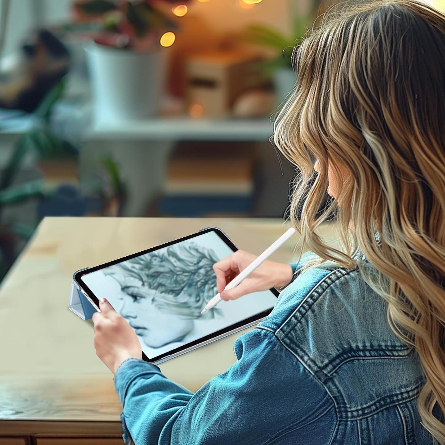 image:imageProCase Smart Case for iPad Pro 11 Inch M5 2025M4 2024 Model A3357A3358A3359A2836A2837A3006 Slim Folio Stand Hard Back Shell Protective Tablet Cover for iPad Pro 11 6th5th Gen BlackBlue