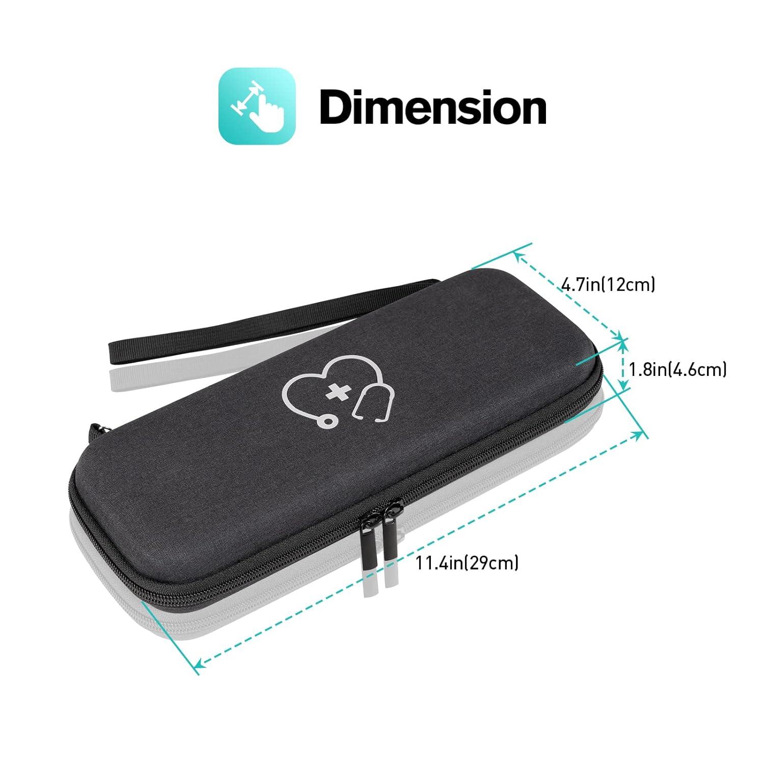 image:imageProCase Stethoscope Case for 3M Littmann Classic III Lightweight II SE MDF Acoustica Stethoscope Cardiology IV Stethoscope Hard Travel Carrying Case for Nurse BlackBlack