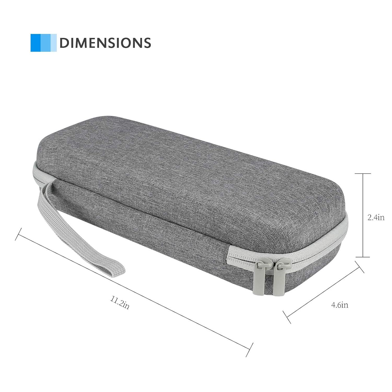 image:imageProCase Stethoscope Hard Carrying Case Shockproof Travel Storage Bag for LittmannOmronADCDixie EMS Stethoscope with Extra Mesh Pockets for Small Accessories Device NOT Included BlackGrey