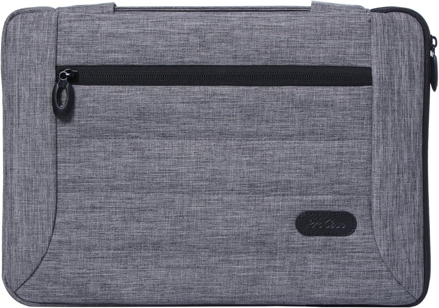 image:imageProCase Tablet Laptop Bag Sleeve Case Cover with Size Zipper Protective Sleeve Bag for Tablet Laptop Ultrabook Notebook MacBookGray