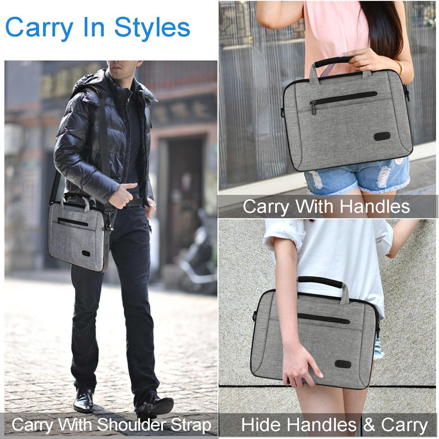 image:imageProCase Tablet Laptop Bag Sleeve Case Cover with Size Zipper Protective Sleeve Bag for Tablet Laptop Ultrabook Notebook MacBookGrey