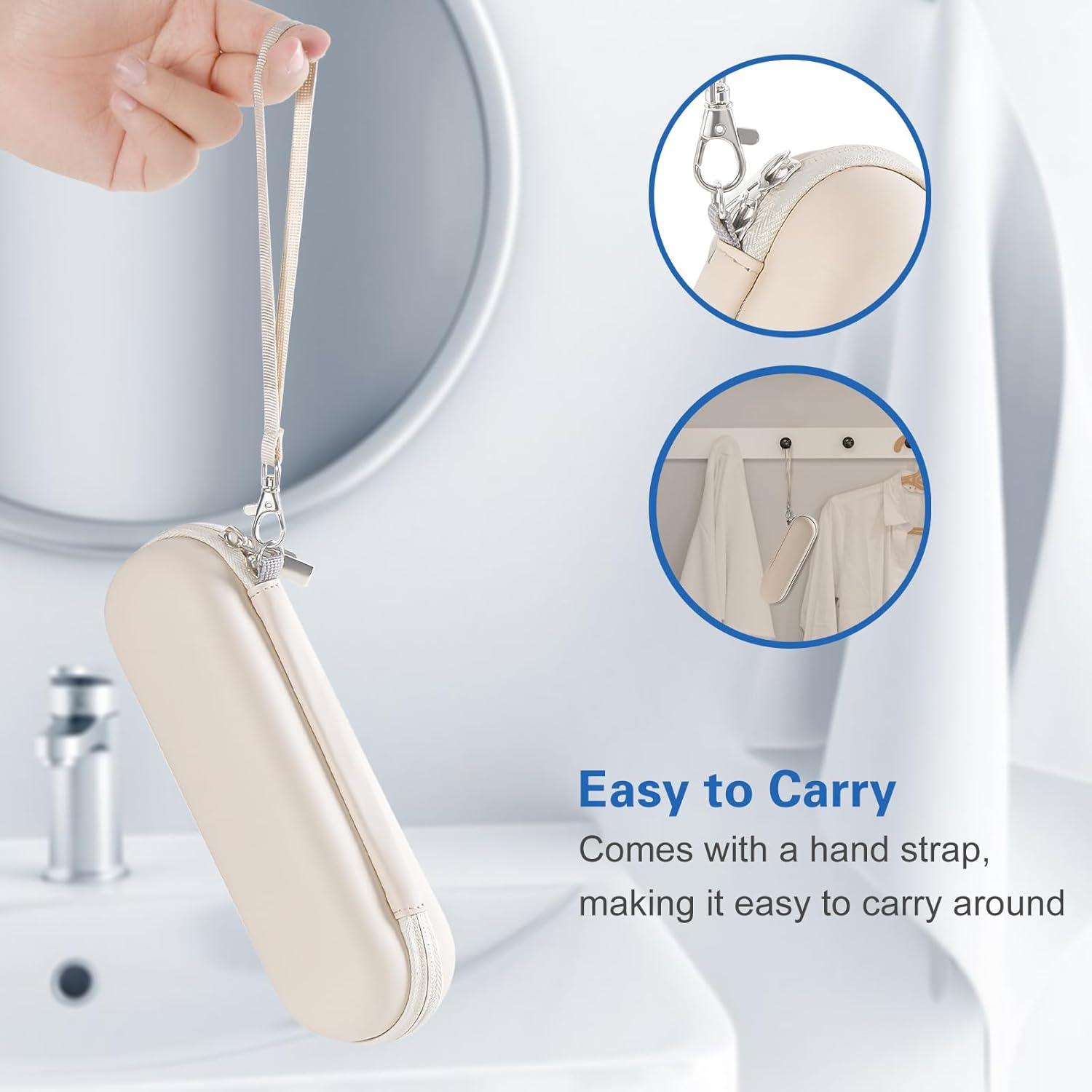 image:imageProCase Travel Case for OralBOralB Pro SmartseriesIO Serie Sonicare Protective Clean Electric Toothbrush Hard EVA Case Cover Storage Bag Holder with Mesh Pocket for Accessories NavyBeige