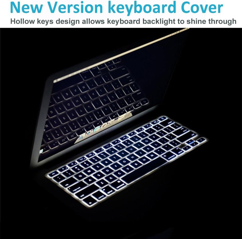image:imageProCase for MacBook Pro 15 2019 2018 2017 2016 A1990A1707 with Touch Bar Hard Shell Case and Keyboard Cover for 20162019 MacBook Pro 15 CrystalCrystal