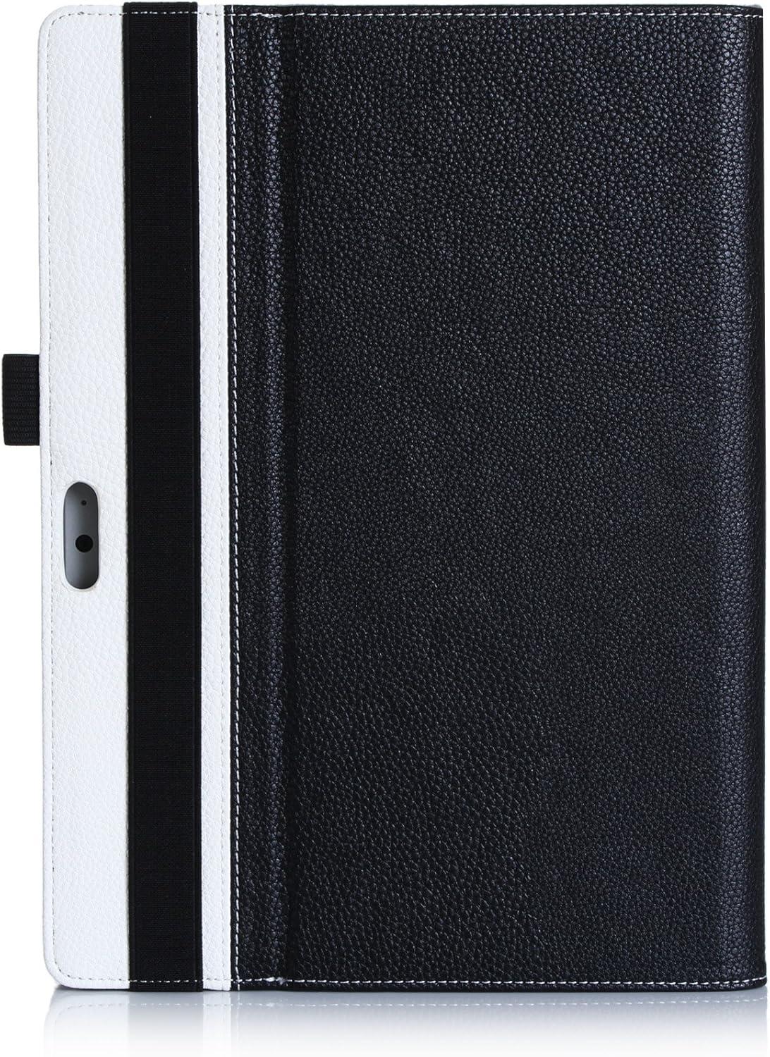 image:imageProCase for Microsoft Surface 3 Case Premium Folio Cover for Microsoft Surface 3 1082015 Release Builtin Stand with Multiple Viewing Angles Exclusive for Surface 3 108 inch WhiteBlack