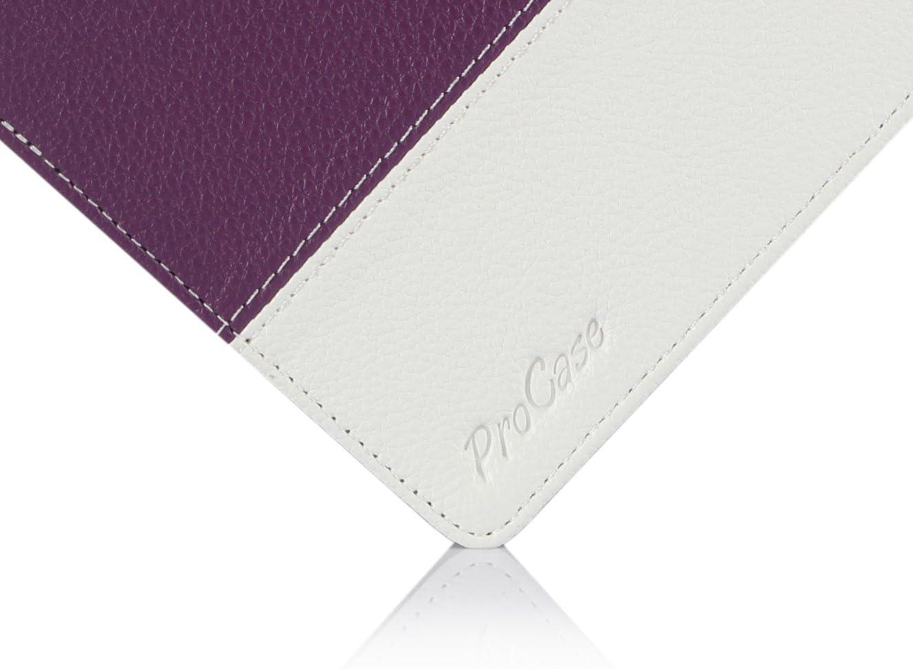 image:imageProCase for Microsoft Surface 3 Case Premium Folio Cover for Microsoft Surface 3 1082015 Release Builtin Stand with Multiple Viewing Angles Exclusive for Surface 3 108 inch WhitePurple