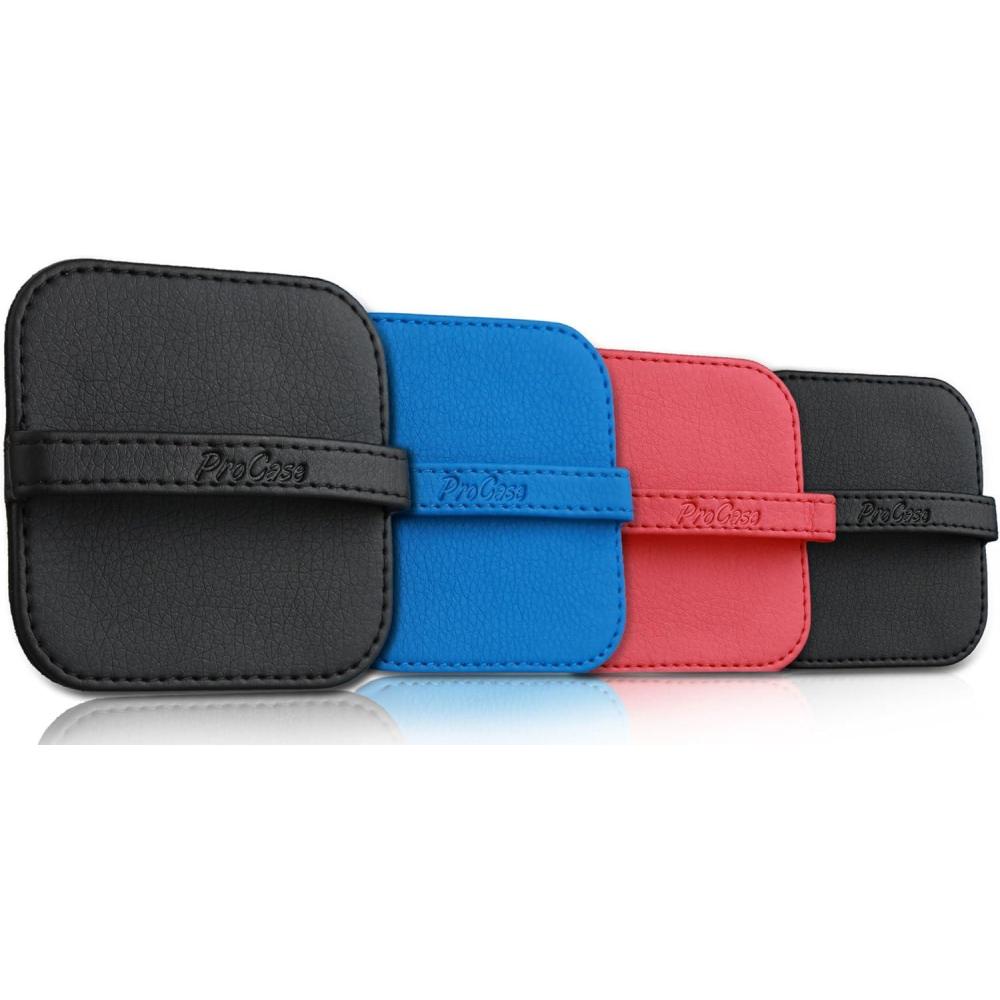 image:imageProCase 4 Pack Screen Cleaning Pad Elastic Strap Soft Cloth Wipes Screen Cleaner for iPad iPhone MacBook Tablets Laptop Cellphone Computer Camera TV Screen Color MixedBlackNavyRed