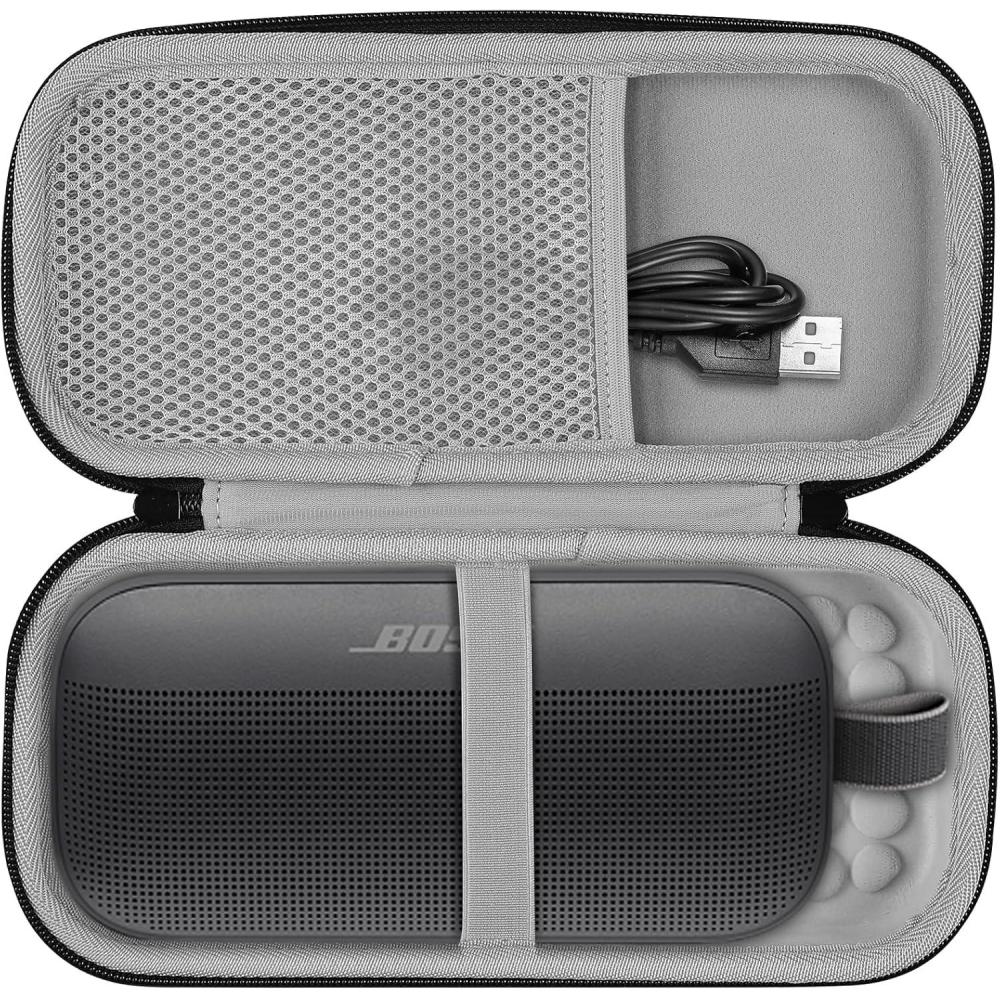 image:imageProCase Carrying Case for Bose SoundLink Flex 2nd1st Gen Portable Wireless Speaker Travel Storage Case with Mesh Pockets for SoundLink Flex Speaker and Accessories Black