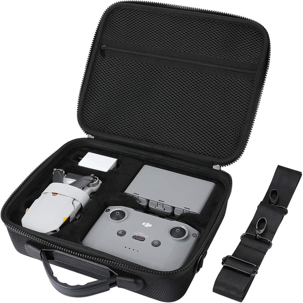 image:imageProCase Carrying Case for DJI Mini 2 DJI Mini 2 Fly More Combo and Accessories Hard Shockproof Storage Travel Case with Shoulder Strap