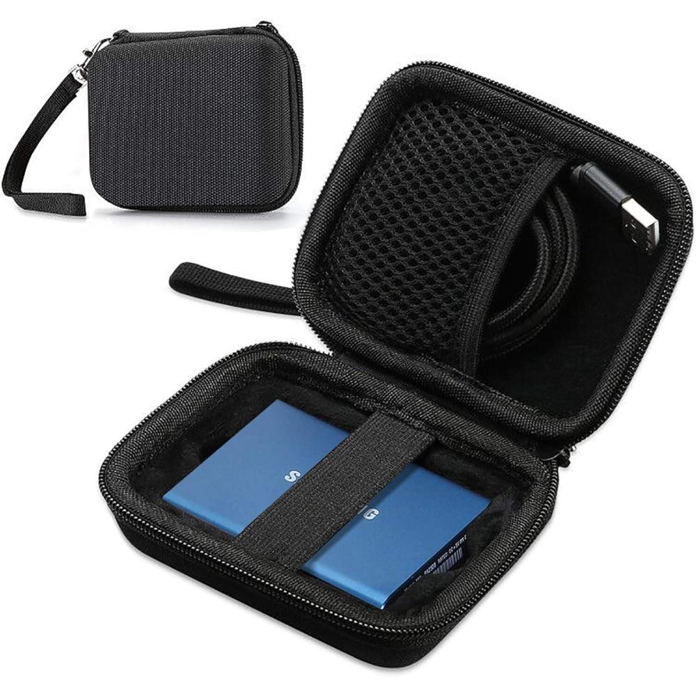 image:imageProCase Carrying Case for Samsung T5 T3 SSD Compact Hard Shockproof Carry Case for T5 T3 T1 Portable SSD 250GB 500GB 1TB 2TB USB 31 Type C Hard Drive Black