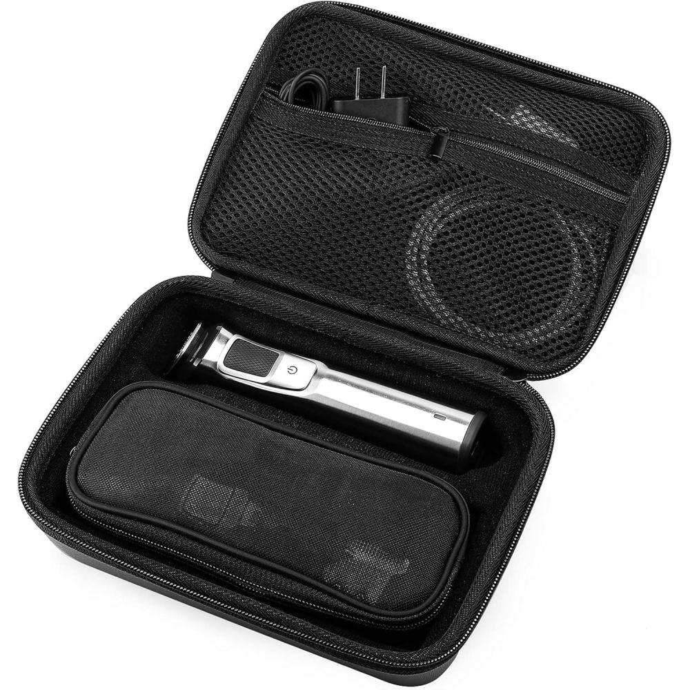 image:imageProCase Hard Carrying Case Compatible for Norelco Multigroom Series 7000 MG775049 MG7770 MG7790 MG779140 Mens Electric Trimmer Shaver and Attachments Black