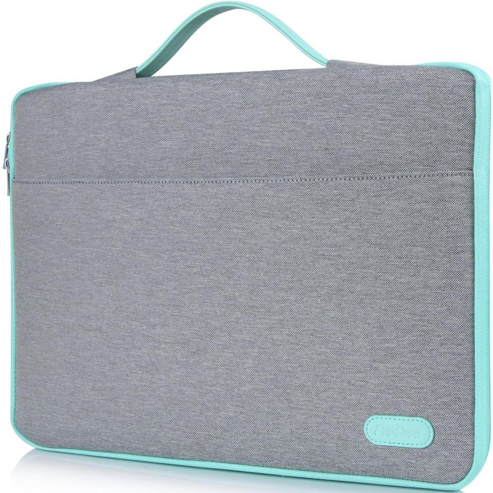 image:imageProCase Laptop Sleeve Case 15 156 inch Laptop Bag Compatible with MacBook HP Dell Lenovo ASUS Chromebook Light Grey