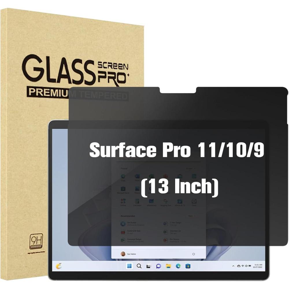 image:imageProCase Microsoft Surface Pro 1110 9 13 inch Privacy Screen Protector AntiSpy Tempered Glass Ultra Thin Tinted Screen Film Guard for 130 inch Surface Pro 1110 9 2024 2022 Release13 PRO 11109