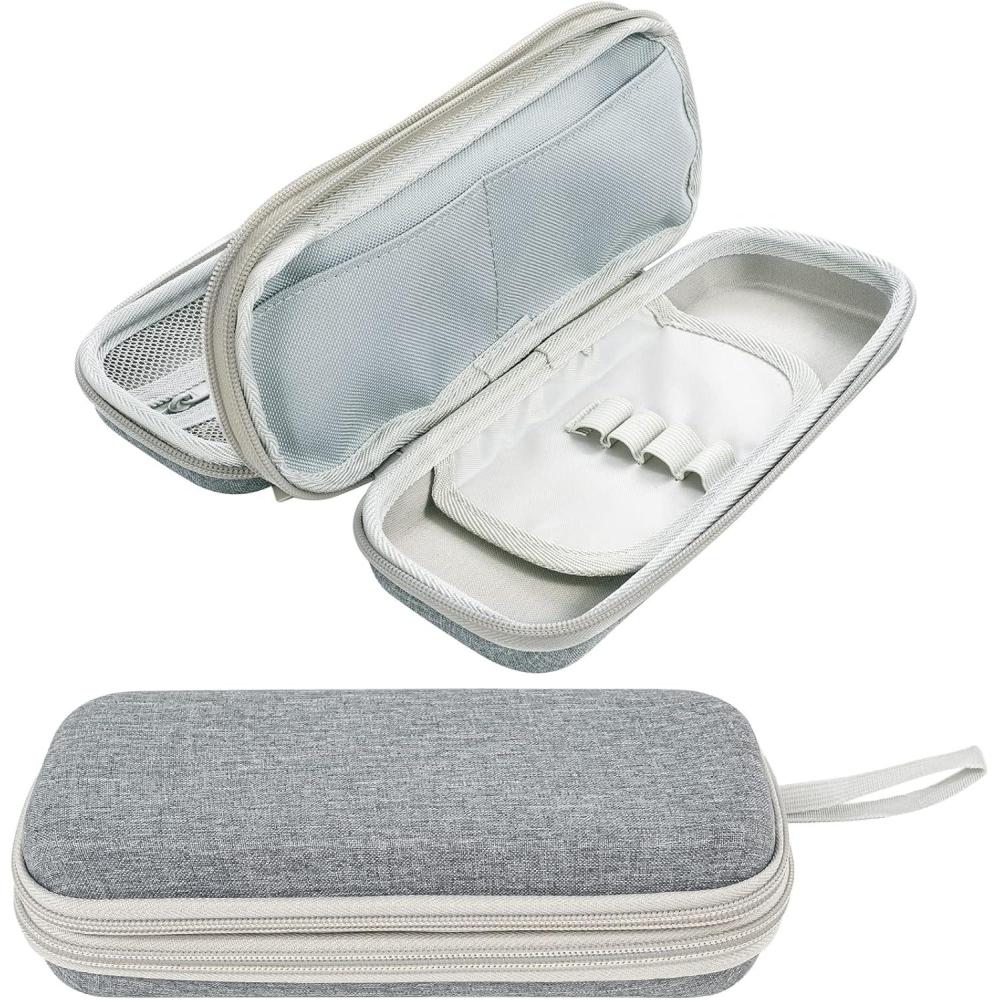 image:imageProCase Pen Pencil Case 2Layer EVA Zipper Pencil Box Pouch Large Capacity Stationery Storage Organizer for School Office Supplies BlackGrey